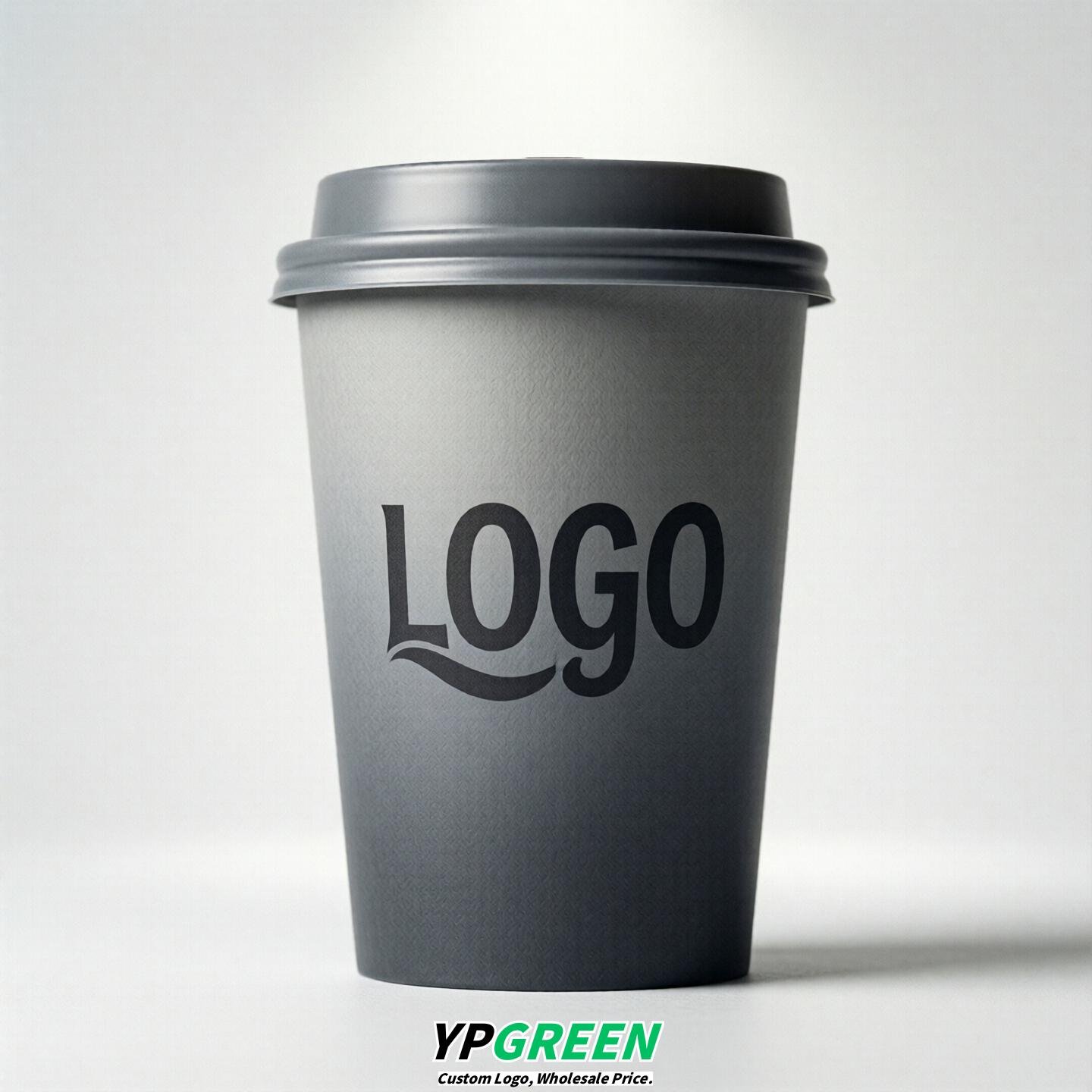 Gray Gradient Paper Cups 8oz/10oz/12oz/16oz/20oz/22oz
