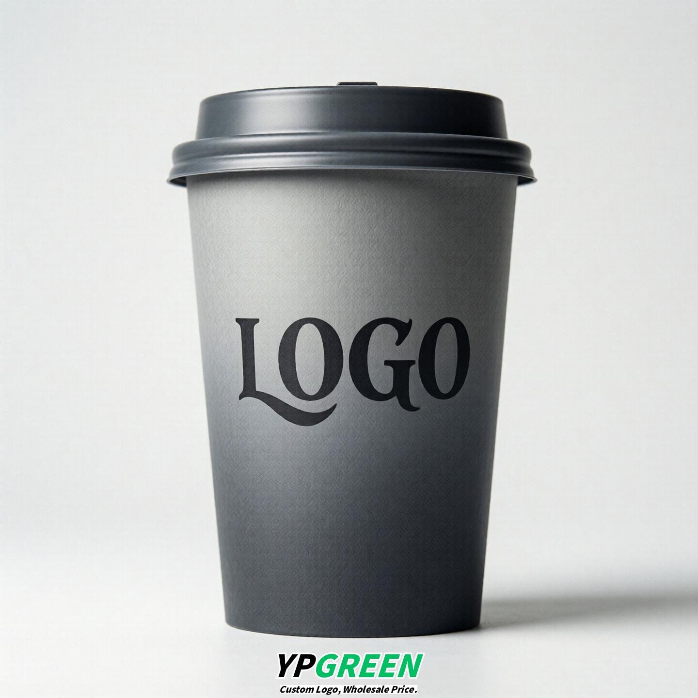 Gray Gradient Paper Cups 8oz/10oz/12oz/16oz/20oz/22oz