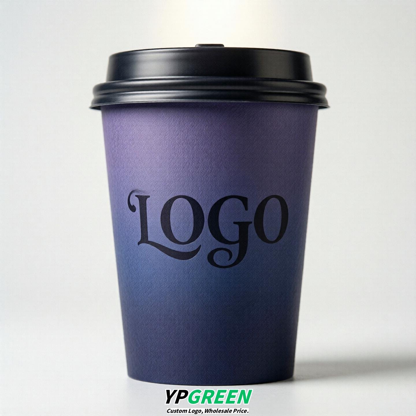 Indigo Gradient Paper Cups 8oz/10oz/12oz/16oz/20oz/22oz