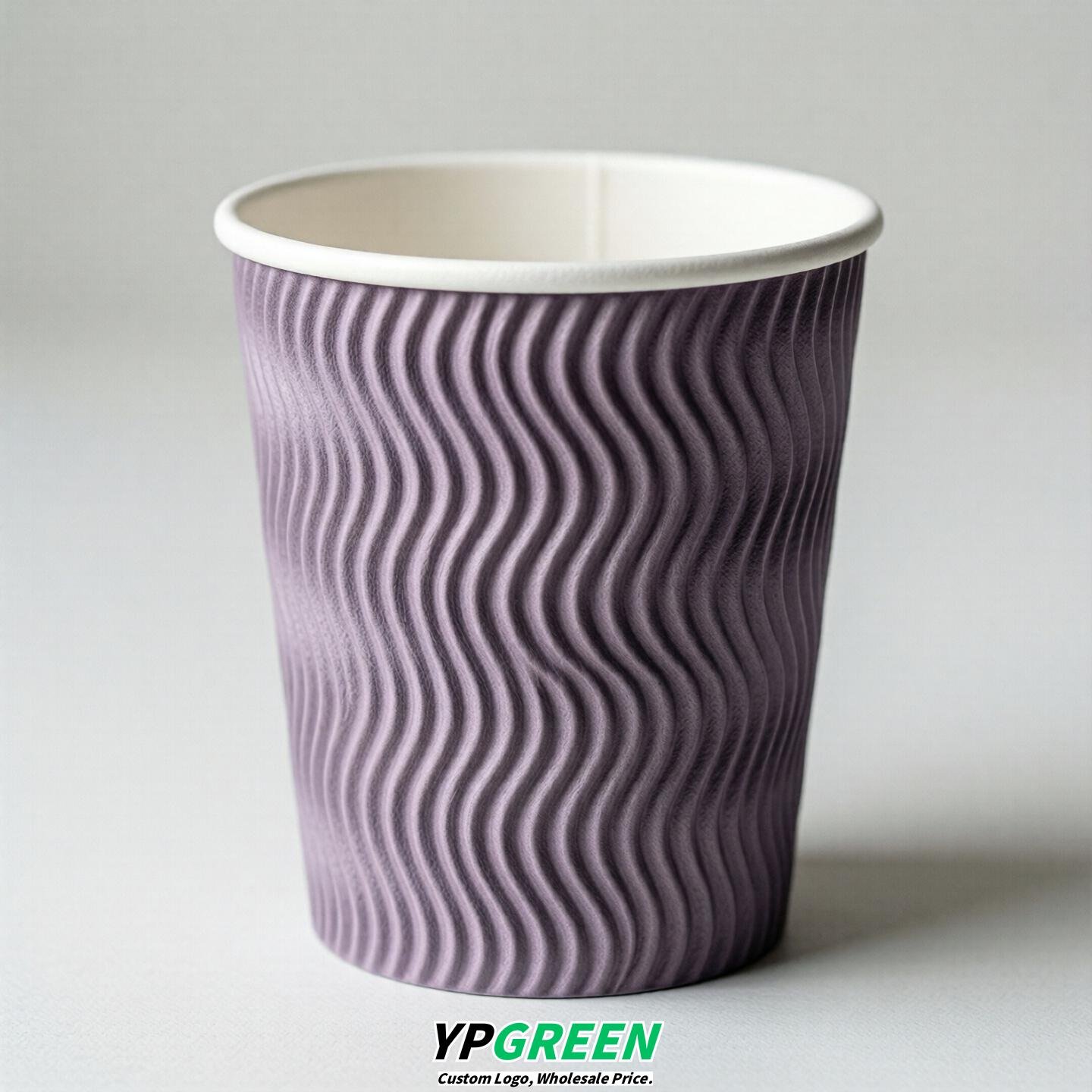 Lavender Embossed Paper Cups 10oz/12oz/16oz/20oz/22oz
