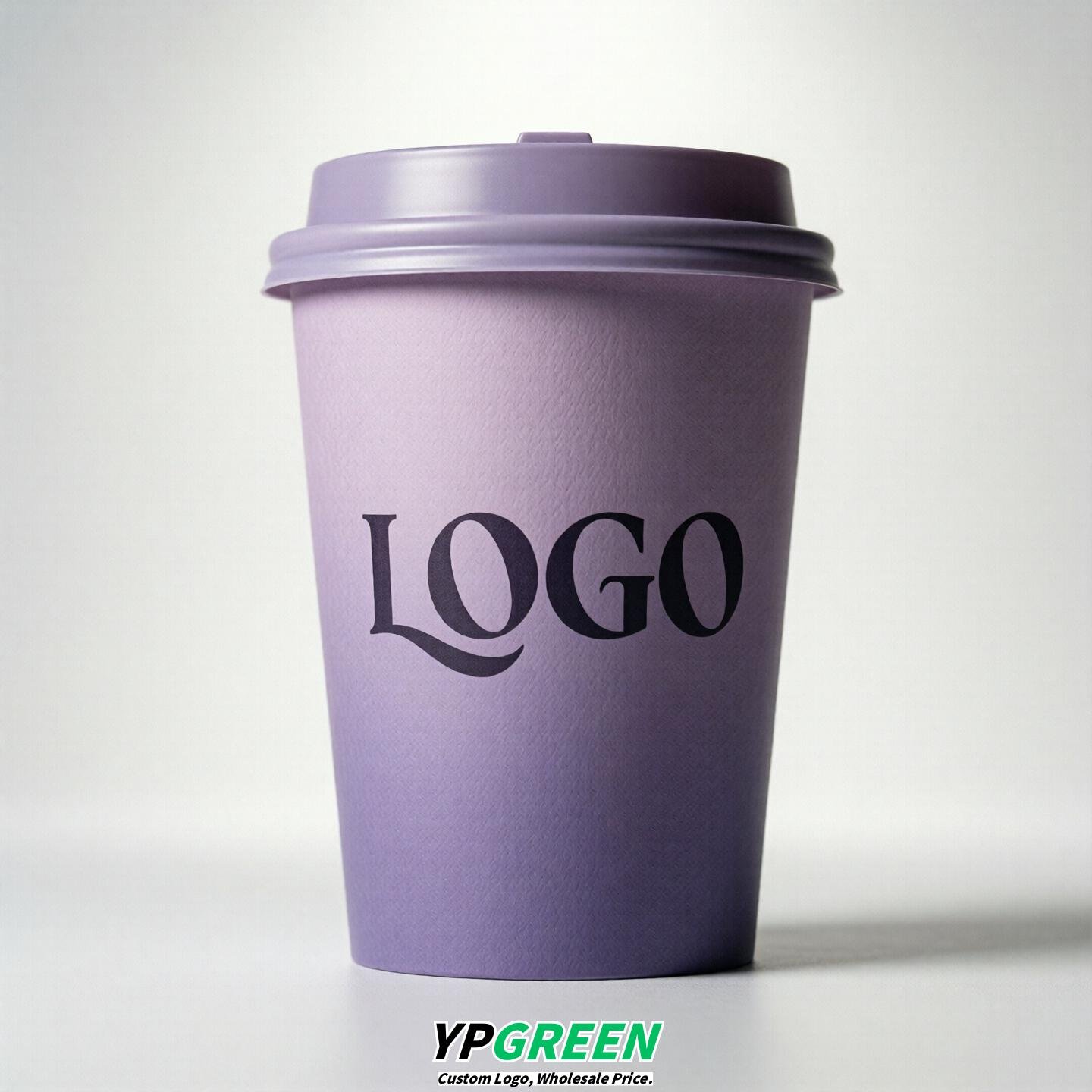 Lavender Gradient Paper Cups 8oz/10oz/12oz/16oz/20oz/22oz