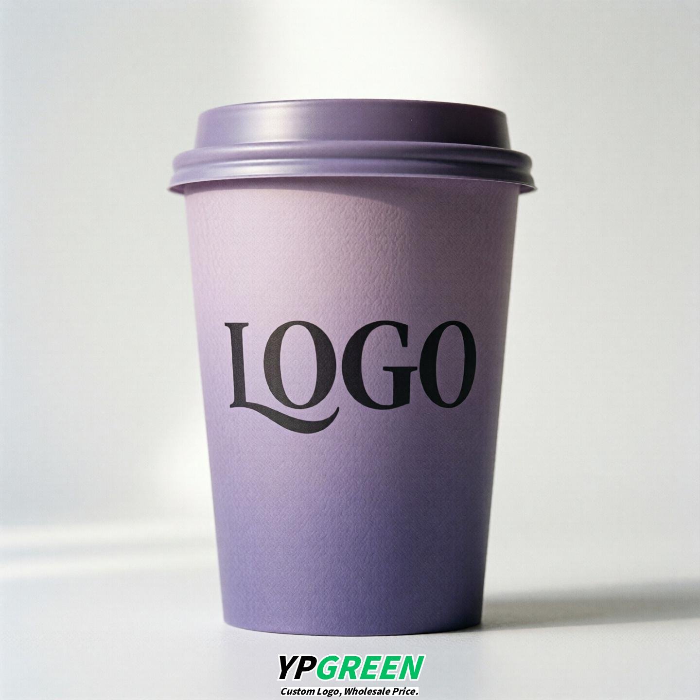 Lavender Gradient Paper Cups 8oz/10oz/12oz/16oz/20oz/22oz