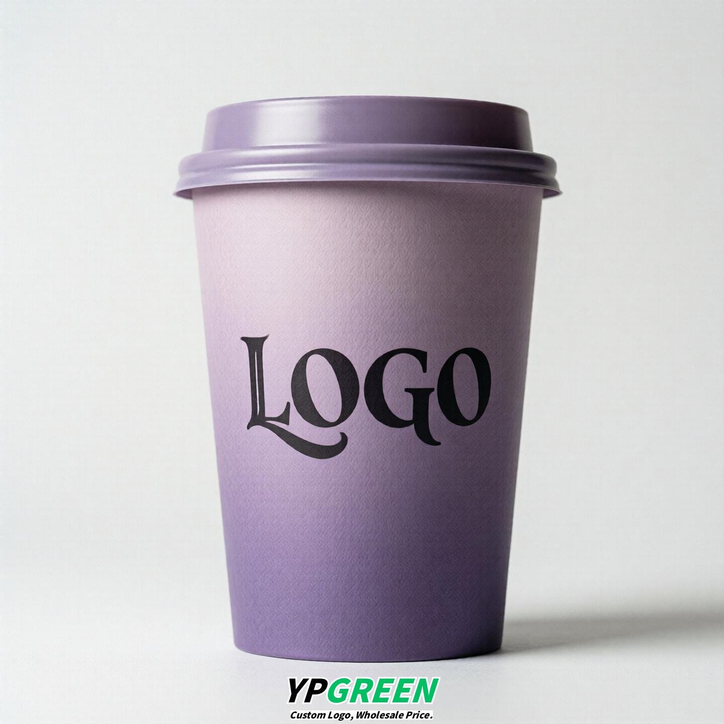 Lavender Gradient Paper Cups 8oz/10oz/12oz/16oz/20oz/22oz