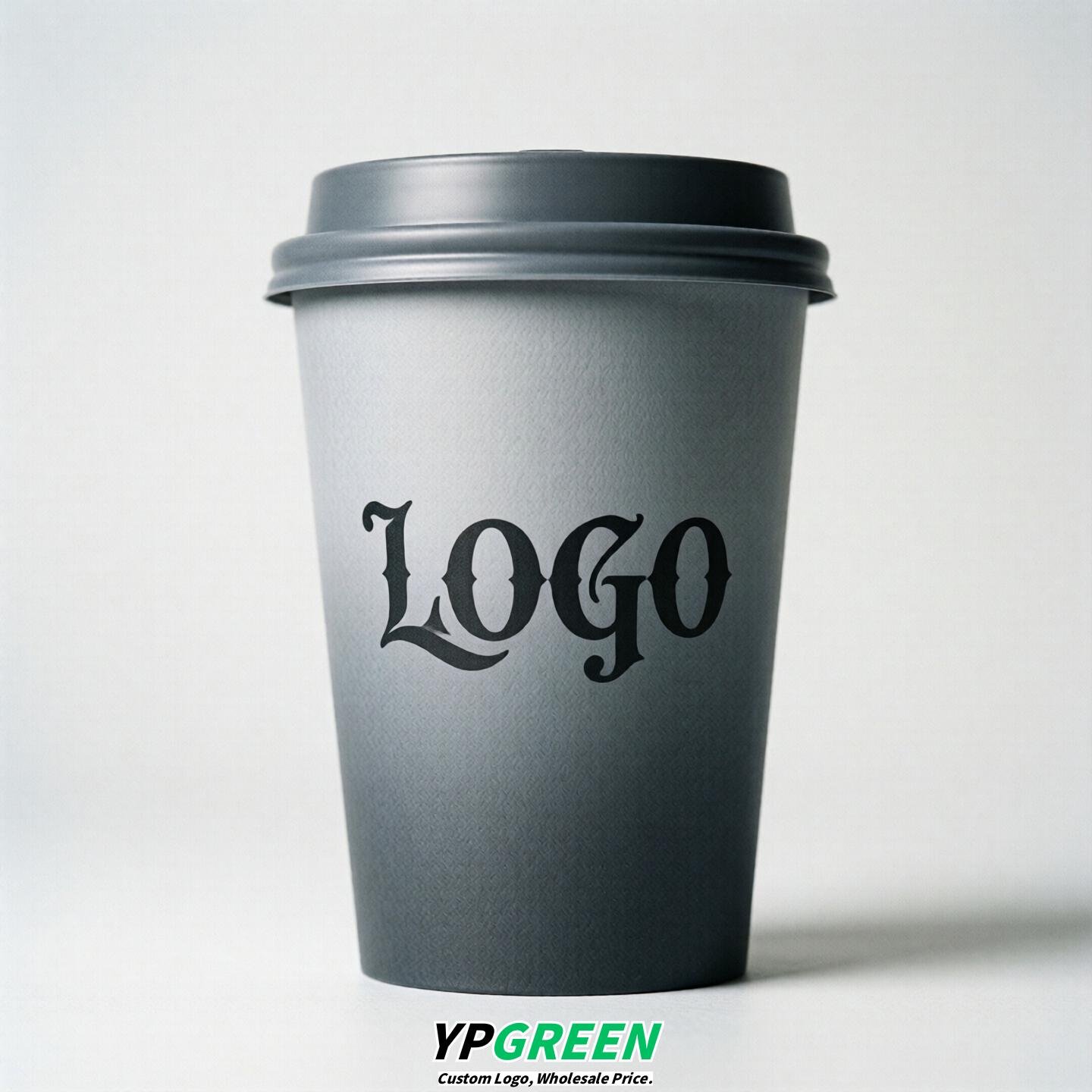 Light Slate Gray Gradient Paper Cups 8oz/10oz/12oz/16oz/20oz/22oz