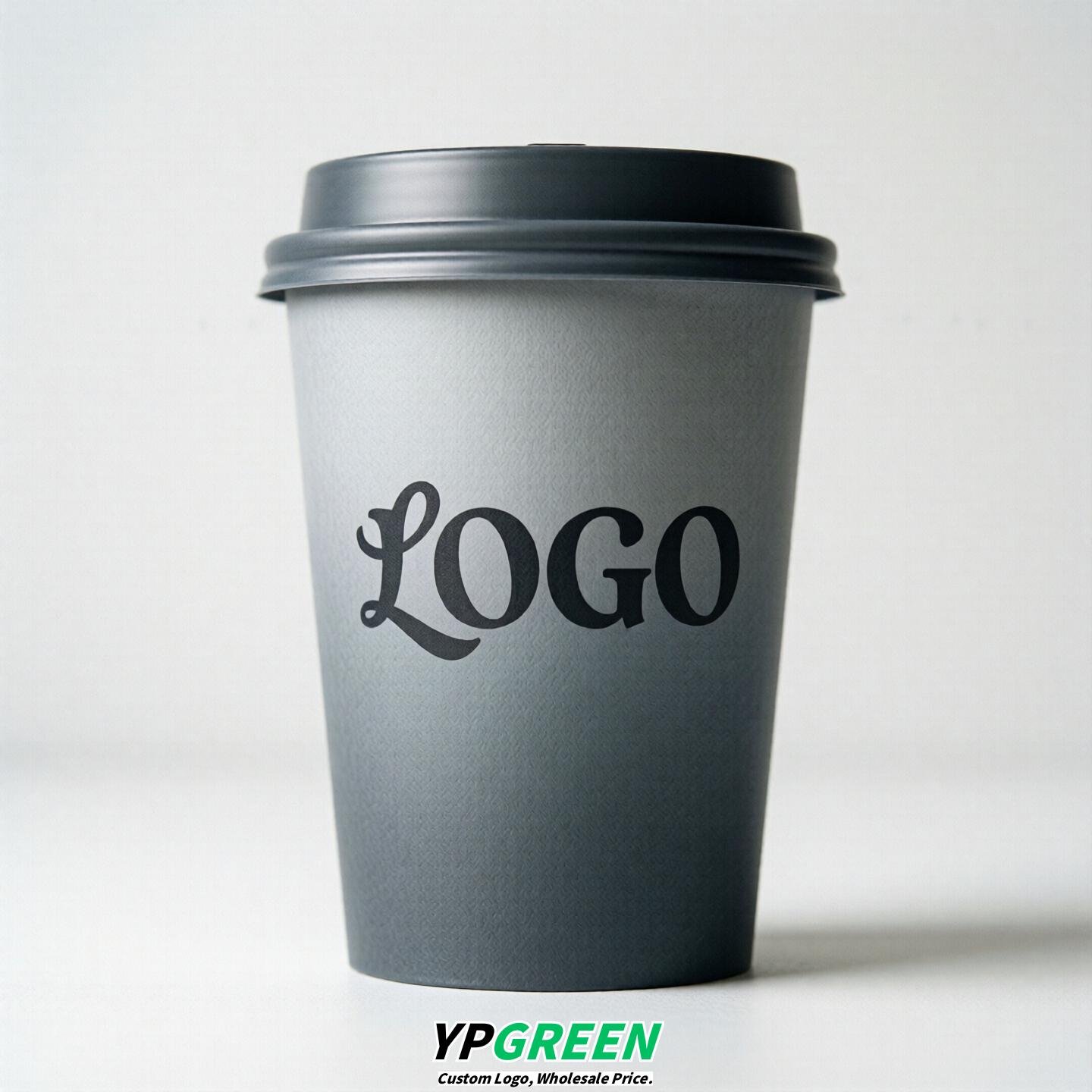 Light Slate Gray Gradient Paper Cups 8oz/10oz/12oz/16oz/20oz/22oz
