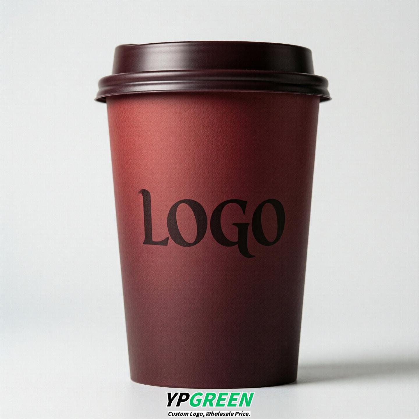 Maroon Gradient Paper Cups 8oz/10oz/12oz/16oz/20oz/22oz