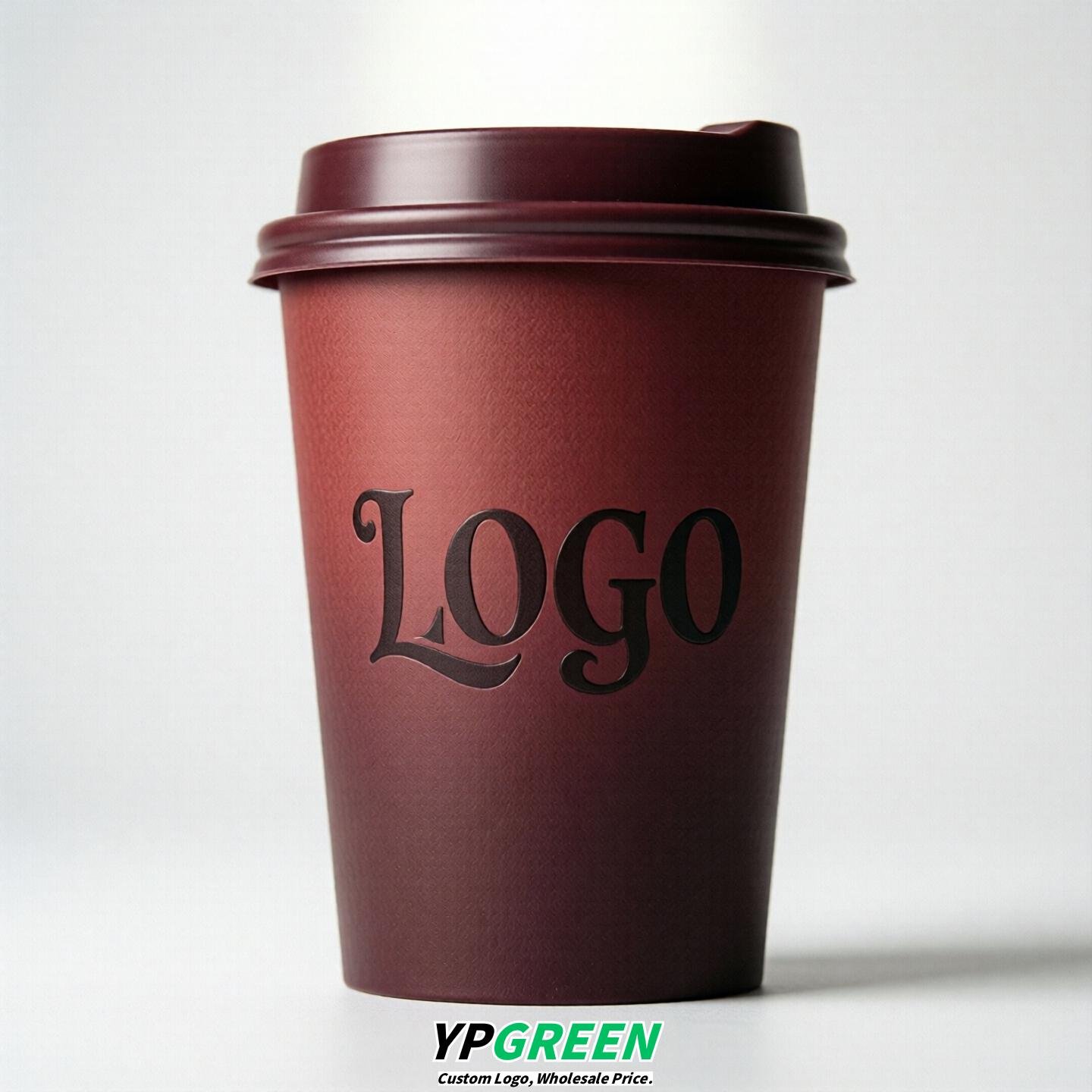 Maroon Gradient Paper Cups 8oz/10oz/12oz/16oz/20oz/22oz