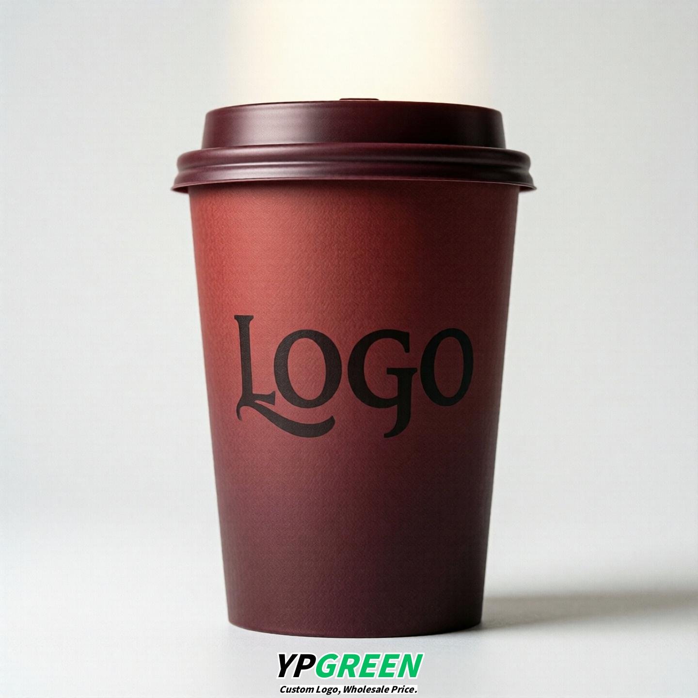 Maroon Gradient Paper Cups 8oz/10oz/12oz/16oz/20oz/22oz