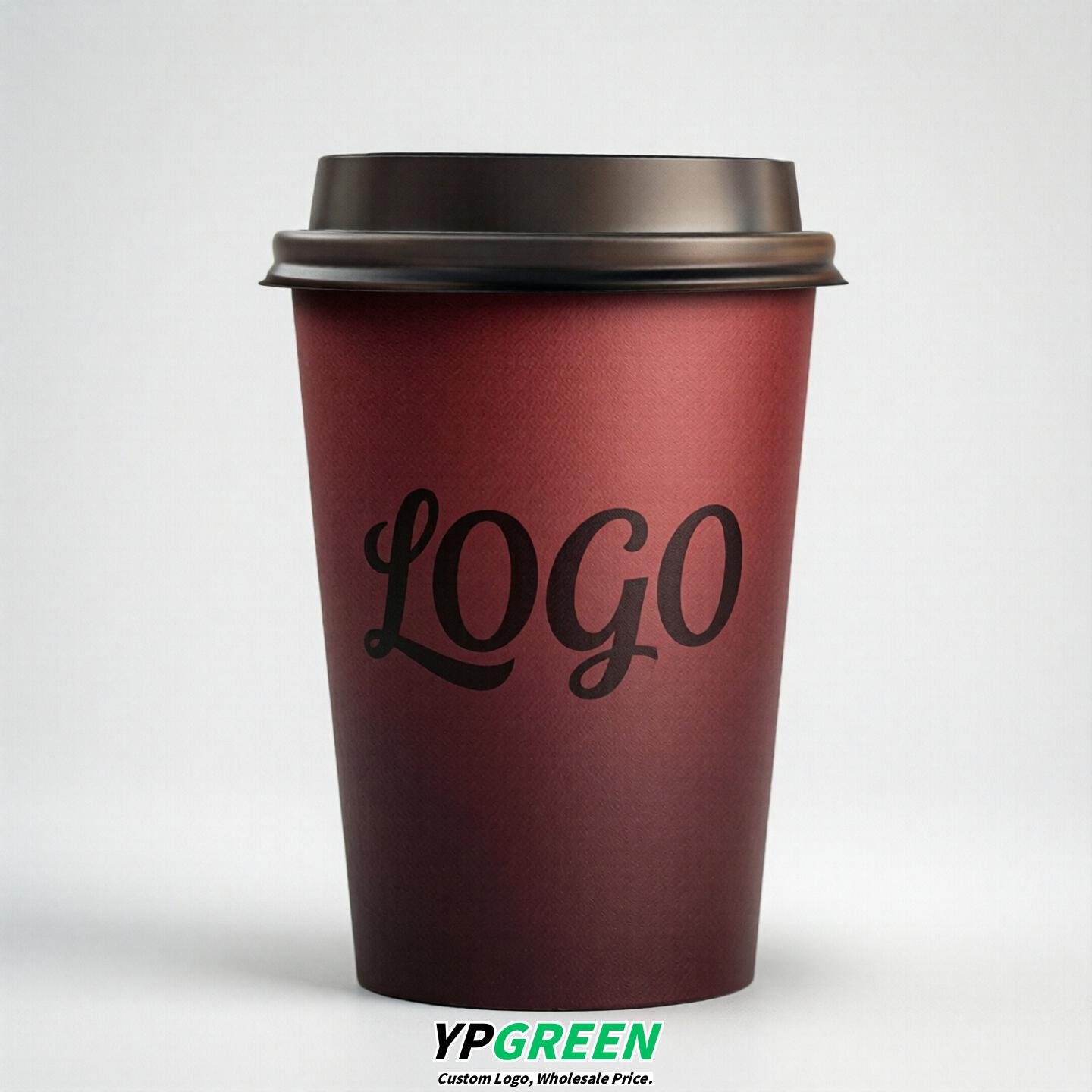 Maroon Gradient Paper Cups 8oz/10oz/12oz/16oz/20oz/22oz