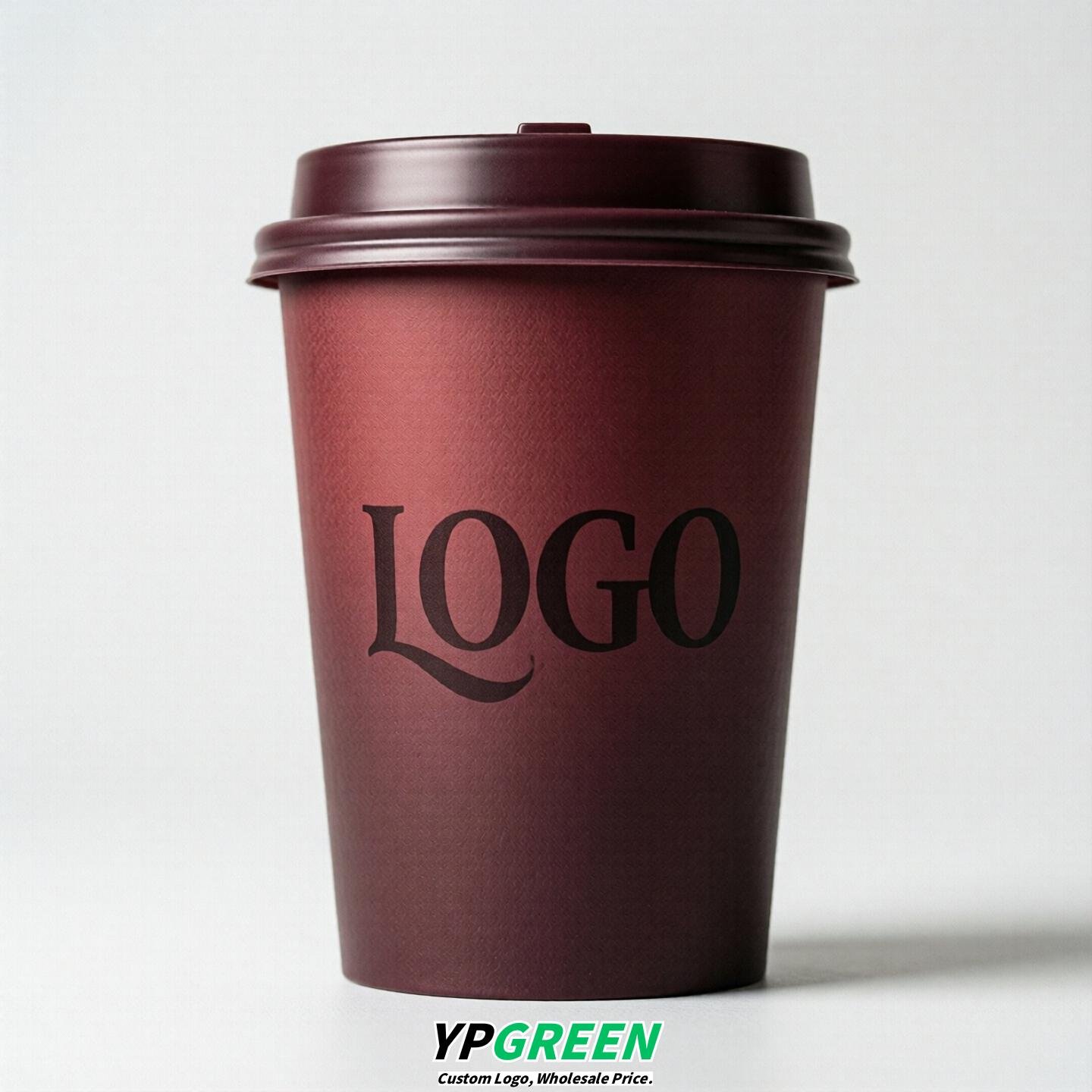 Maroon Gradient Paper Cups 8oz/10oz/12oz/16oz/20oz/22oz
