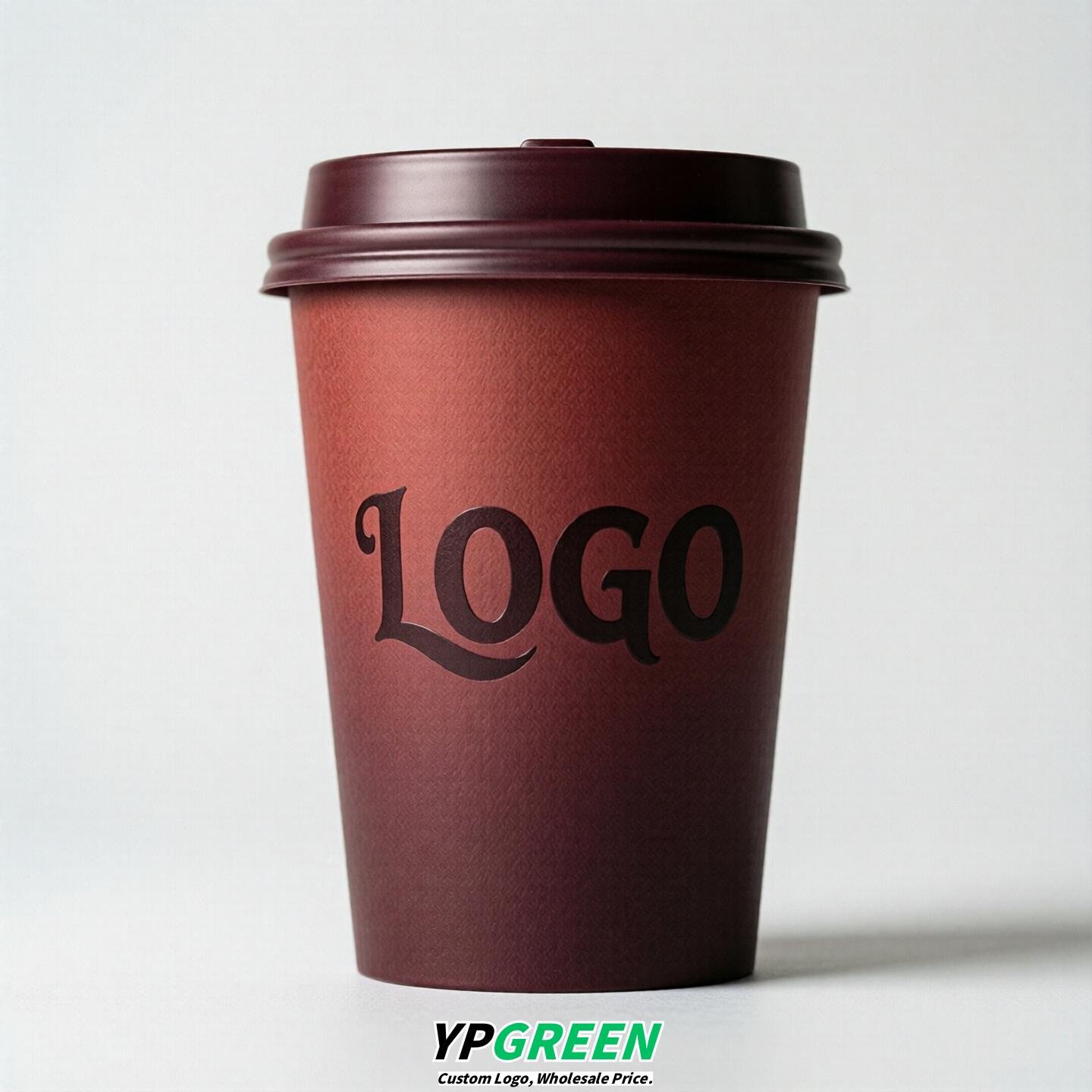 Maroon Gradient Paper Cups 8oz/10oz/12oz/16oz/20oz/22oz