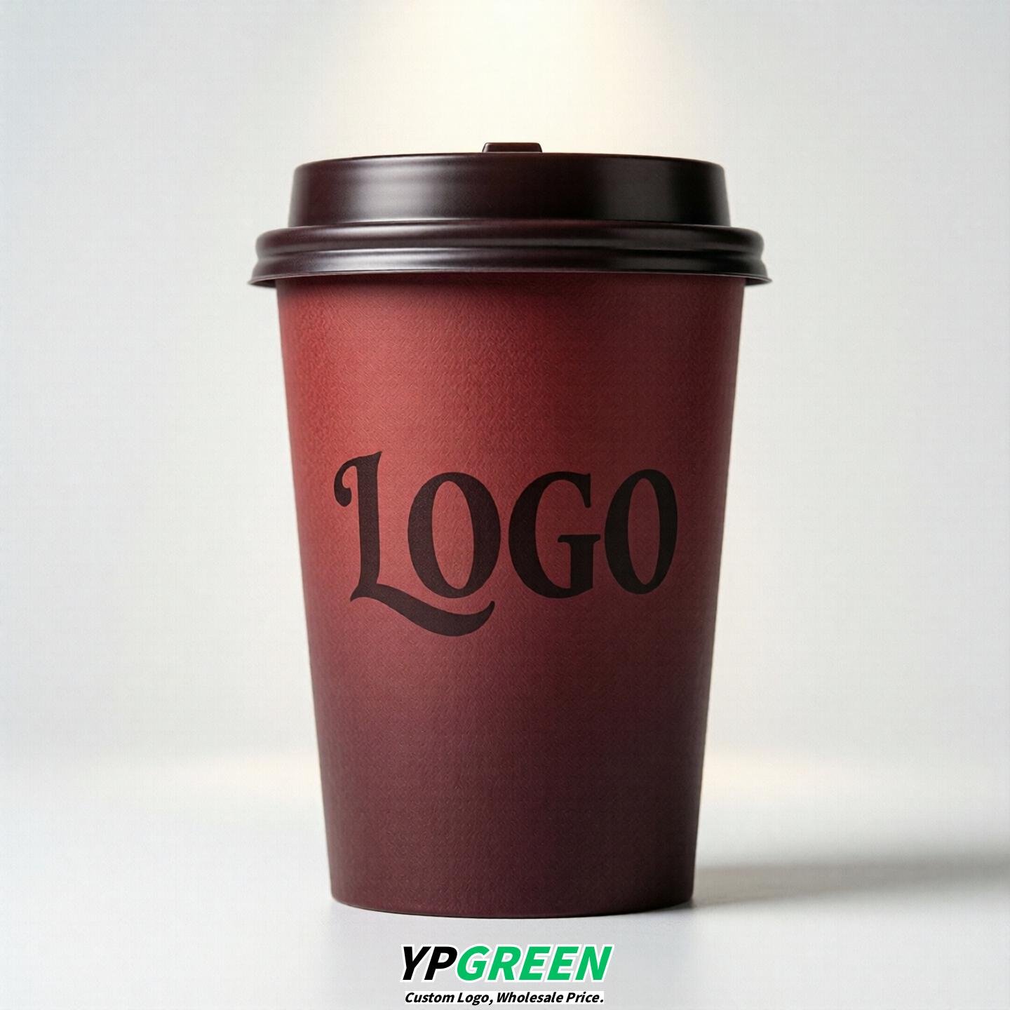 Maroon Gradient Paper Cups 8oz/10oz/12oz/16oz/20oz/22oz