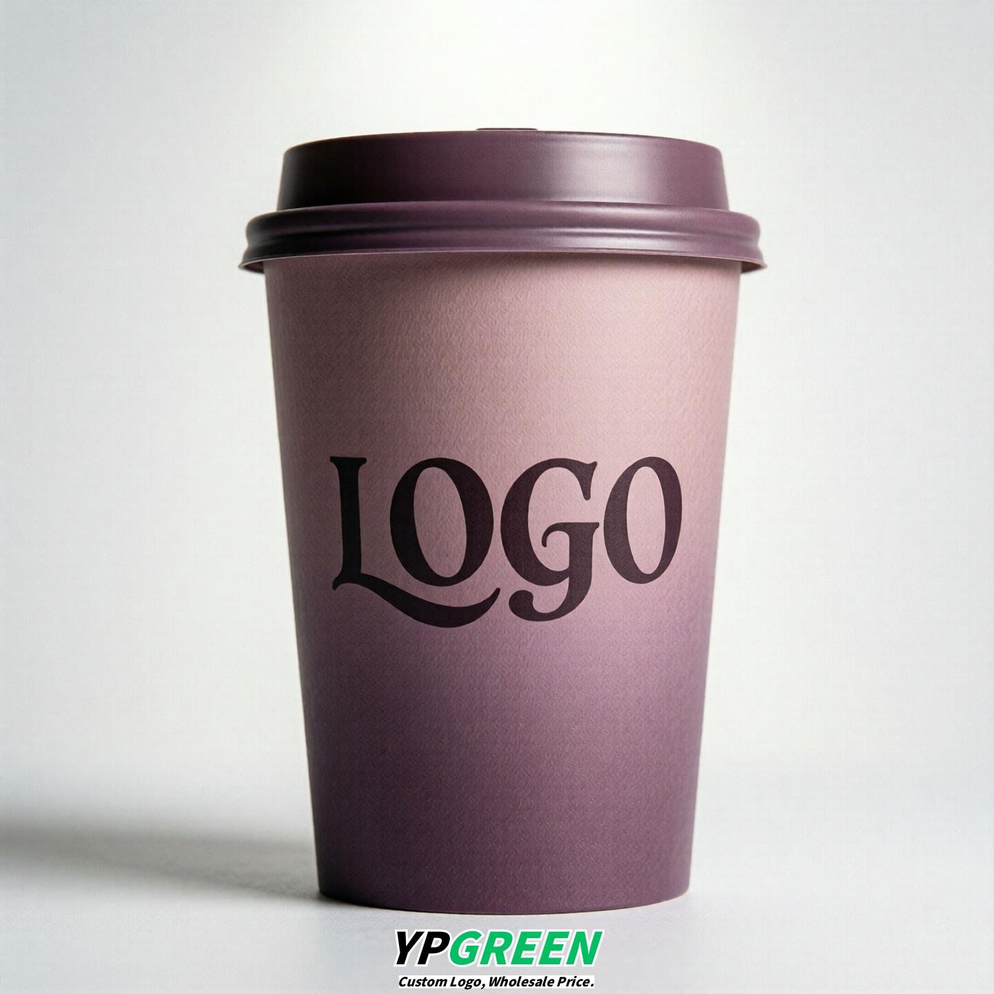 Mauve Gradient Paper Cups 8oz/10oz/12oz/16oz/20oz/22oz