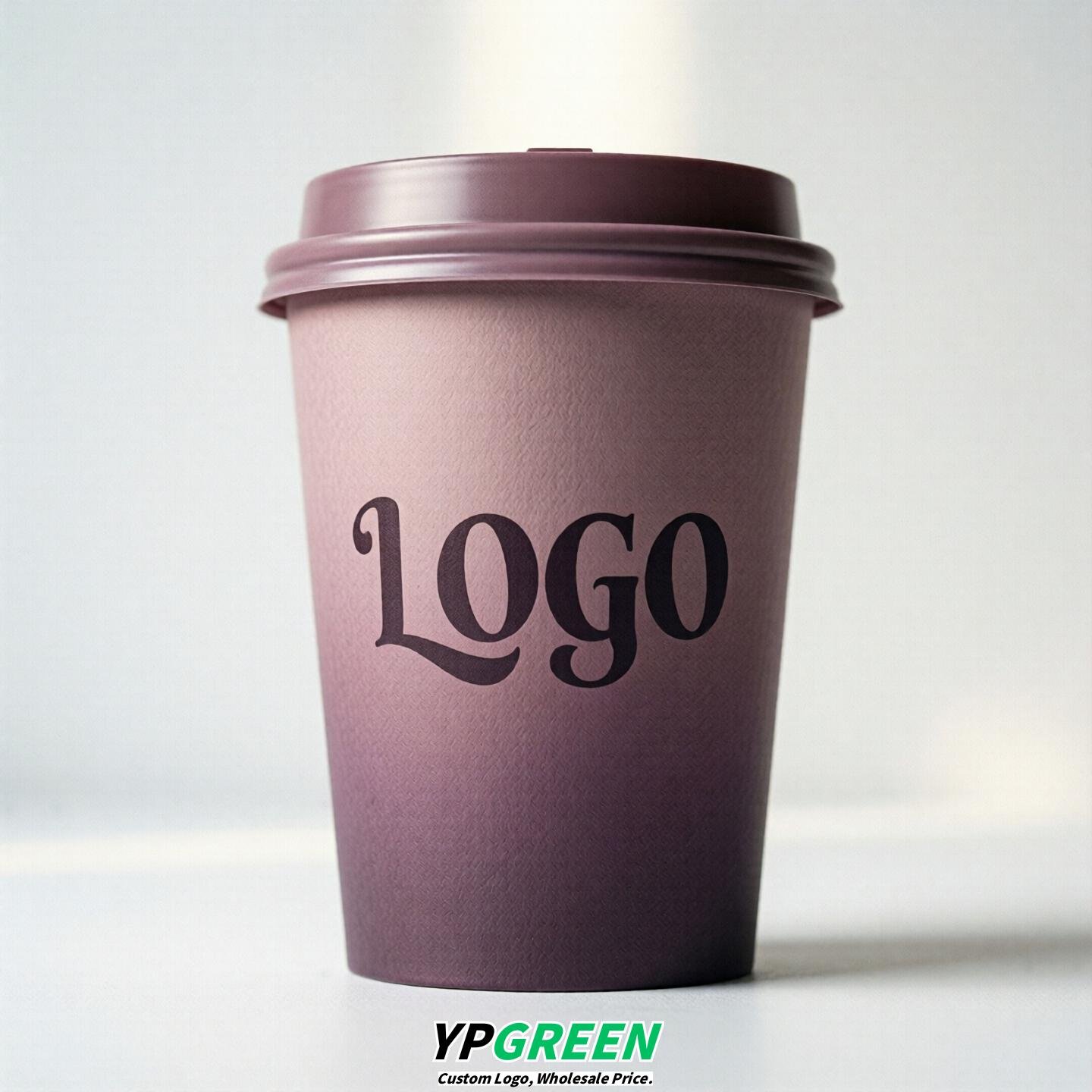 Mauve Gradient Paper Cups 8oz/10oz/12oz/16oz/20oz/22oz