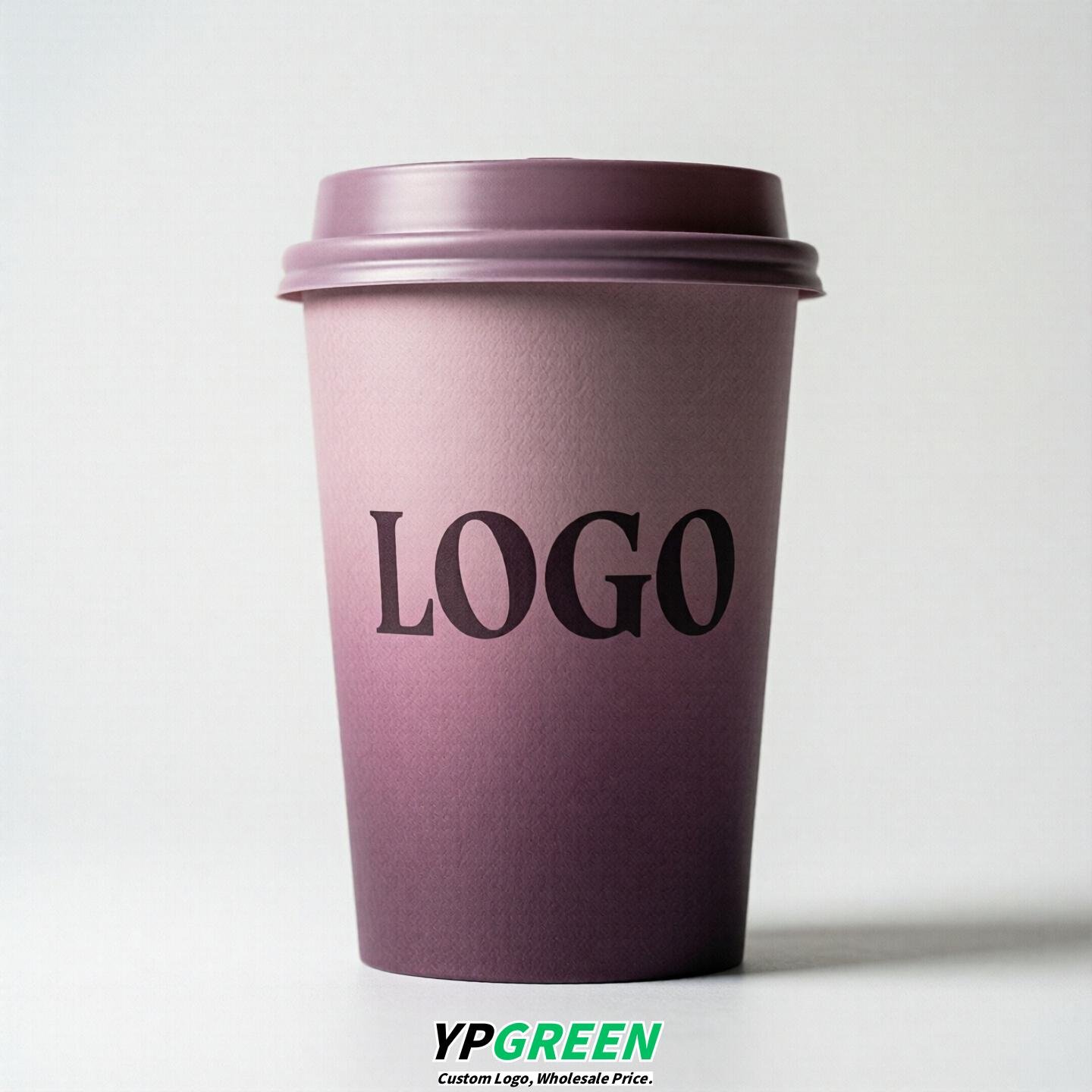 Mauve Gradient Paper Cups 8oz/10oz/12oz/16oz/20oz/22oz