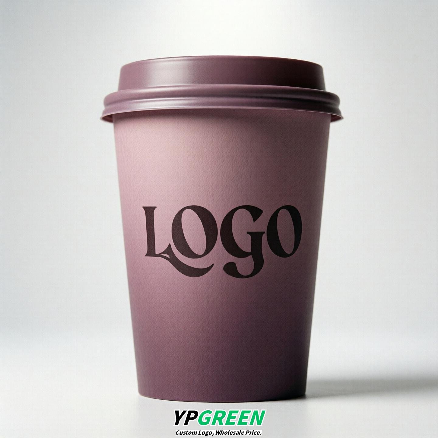 Mauve Gradient Paper Cups 8oz/10oz/12oz/16oz/20oz/22oz