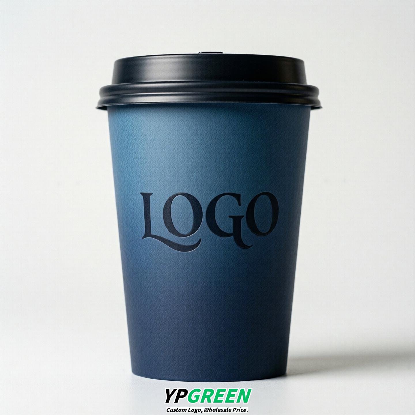 Navy Blue Gradient Paper Cups 8oz/10oz/12oz/16oz/20oz/22oz
