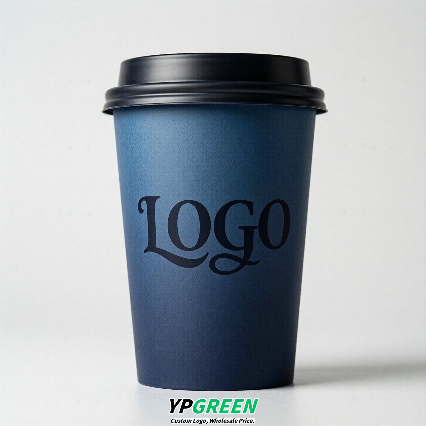 Navy Blue Gradient Paper Cups 8oz/10oz/12oz/16oz/20oz/22oz