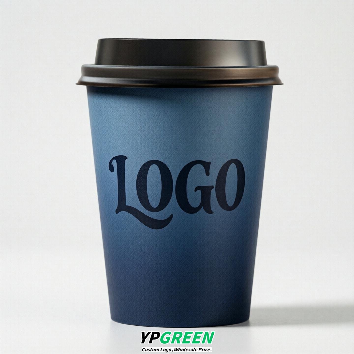 Navy Blue Gradient Paper Cups 8oz/10oz/12oz/16oz/20oz/22oz