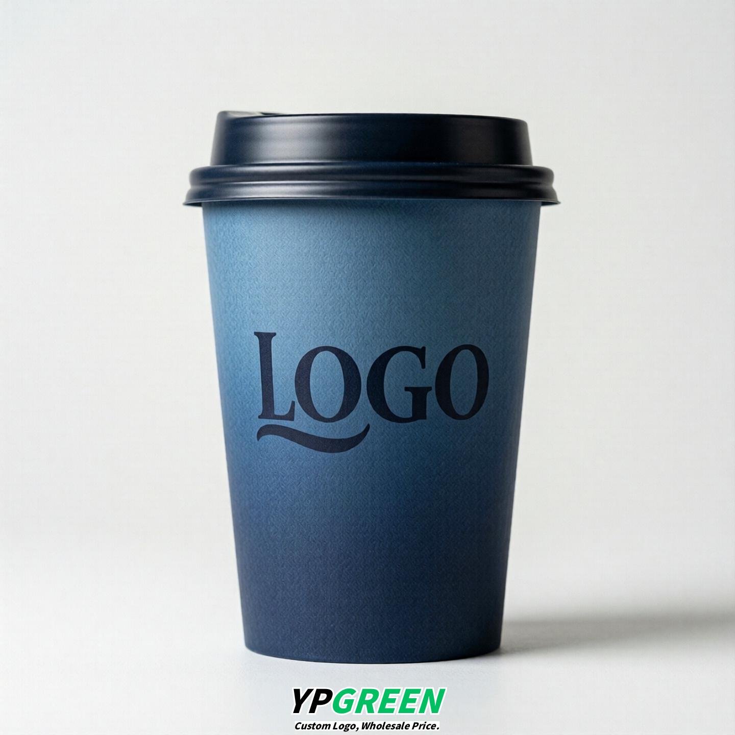 Navy Blue Gradient Paper Cups 8oz/10oz/12oz/16oz/20oz/22oz