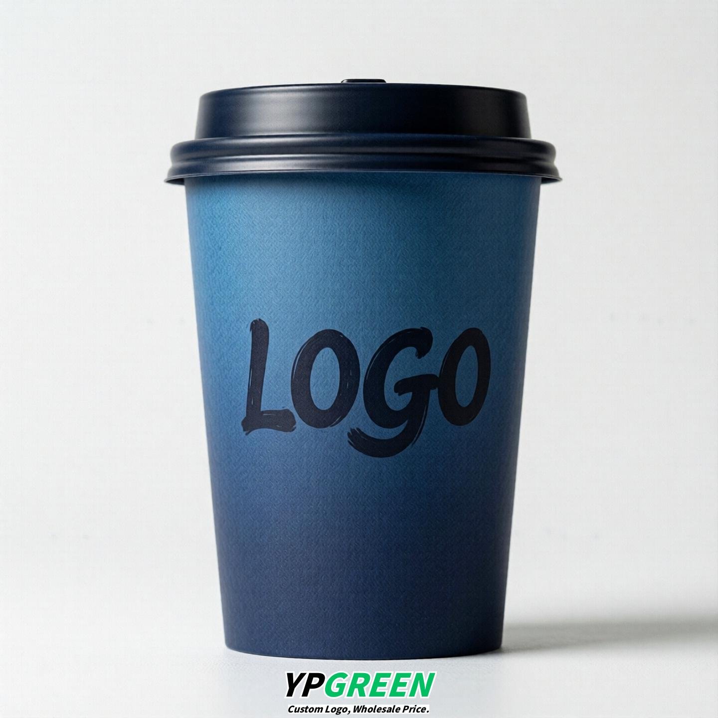 Navy Blue Gradient Paper Cups 8oz/10oz/12oz/16oz/20oz/22oz