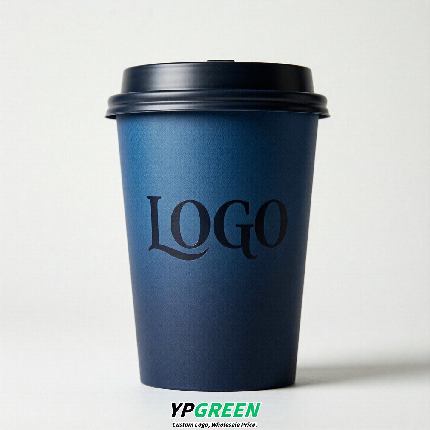 Navy Blue Gradient Paper Cups 8oz/10oz/12oz/16oz/20oz/22oz