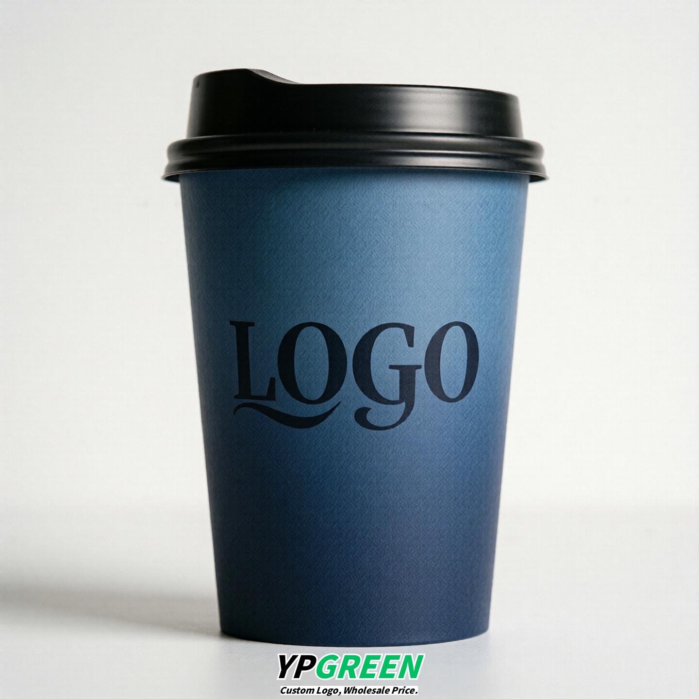 Navy Blue Gradient Paper Cups 8oz/10oz/12oz/16oz/20oz/22oz