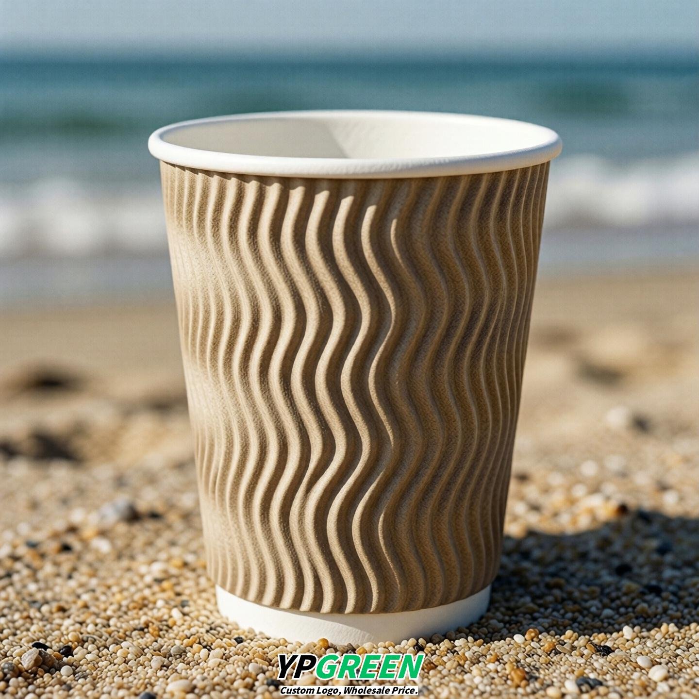 Oatmeal Embossed Paper Cups 10oz/12oz/16oz/20oz/22oz Oatmeal Embossed Paper Cups 10oz/12oz/16oz/20oz/22oz