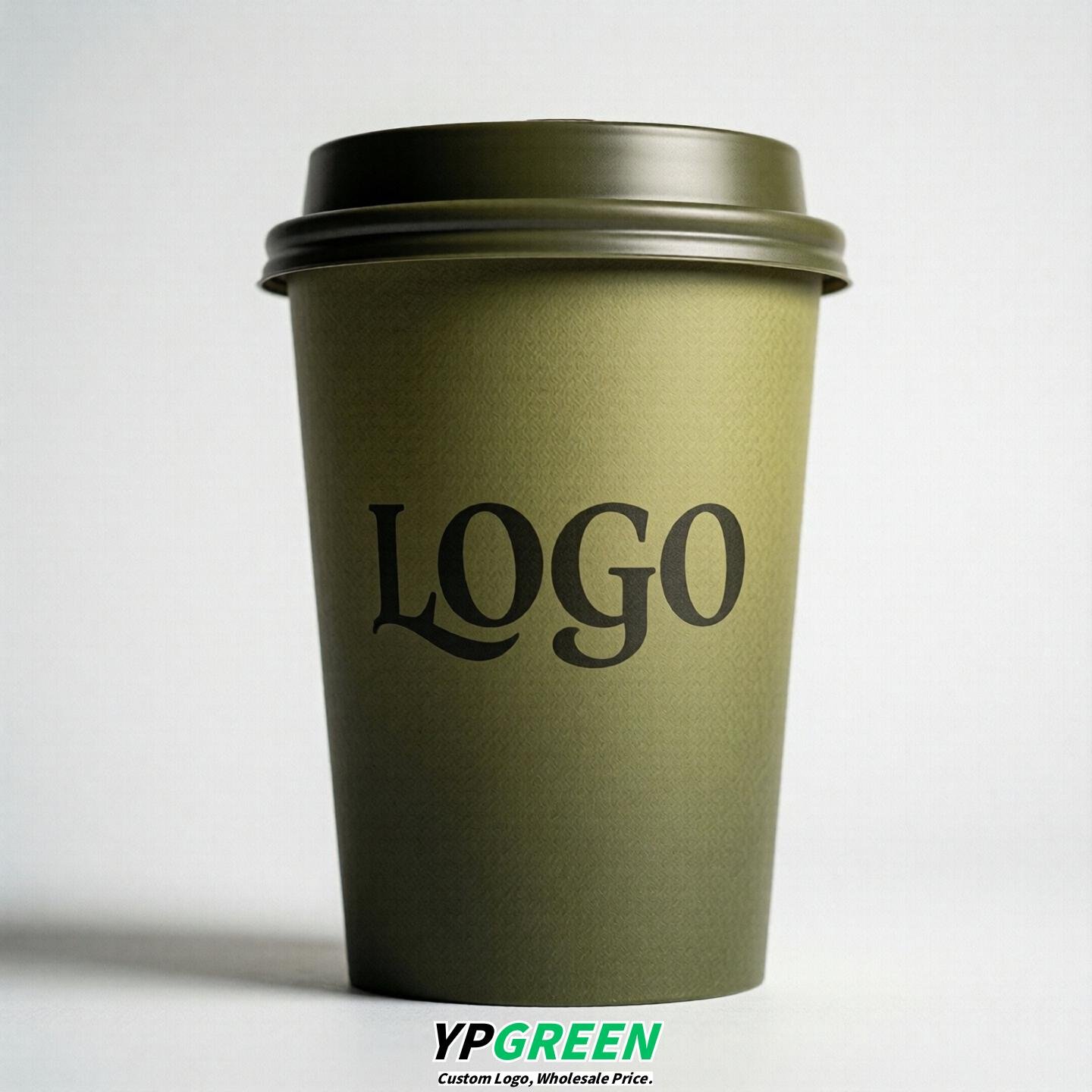 Olive Gradient Paper Cups 8oz/10oz/12oz/16oz/20oz/22oz