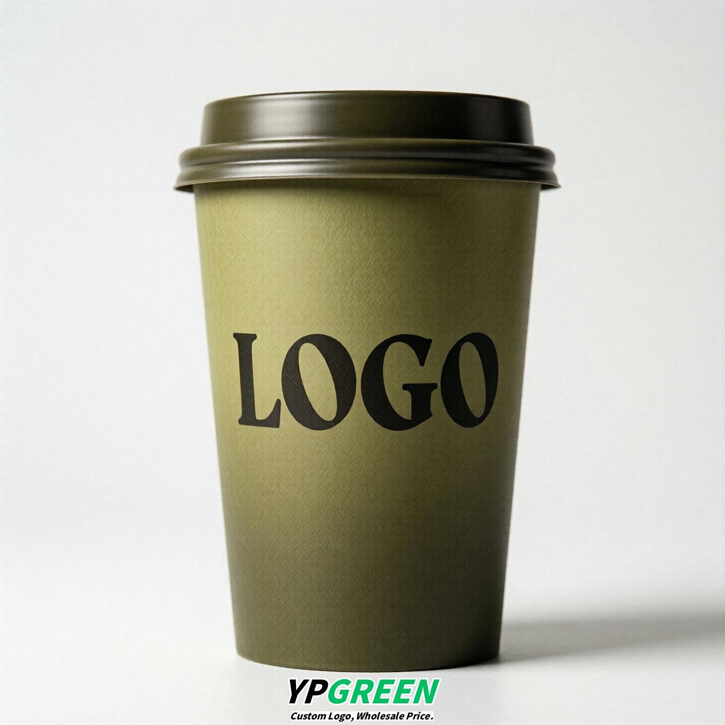 Olive Gradient Paper Cups 8oz/10oz/12oz/16oz/20oz/22oz