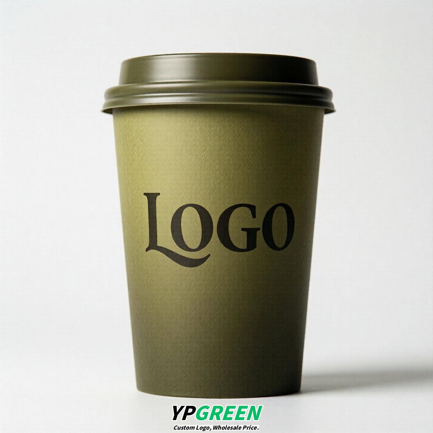 Olive Gradient Paper Cups 8oz/10oz/12oz/16oz/20oz/22oz