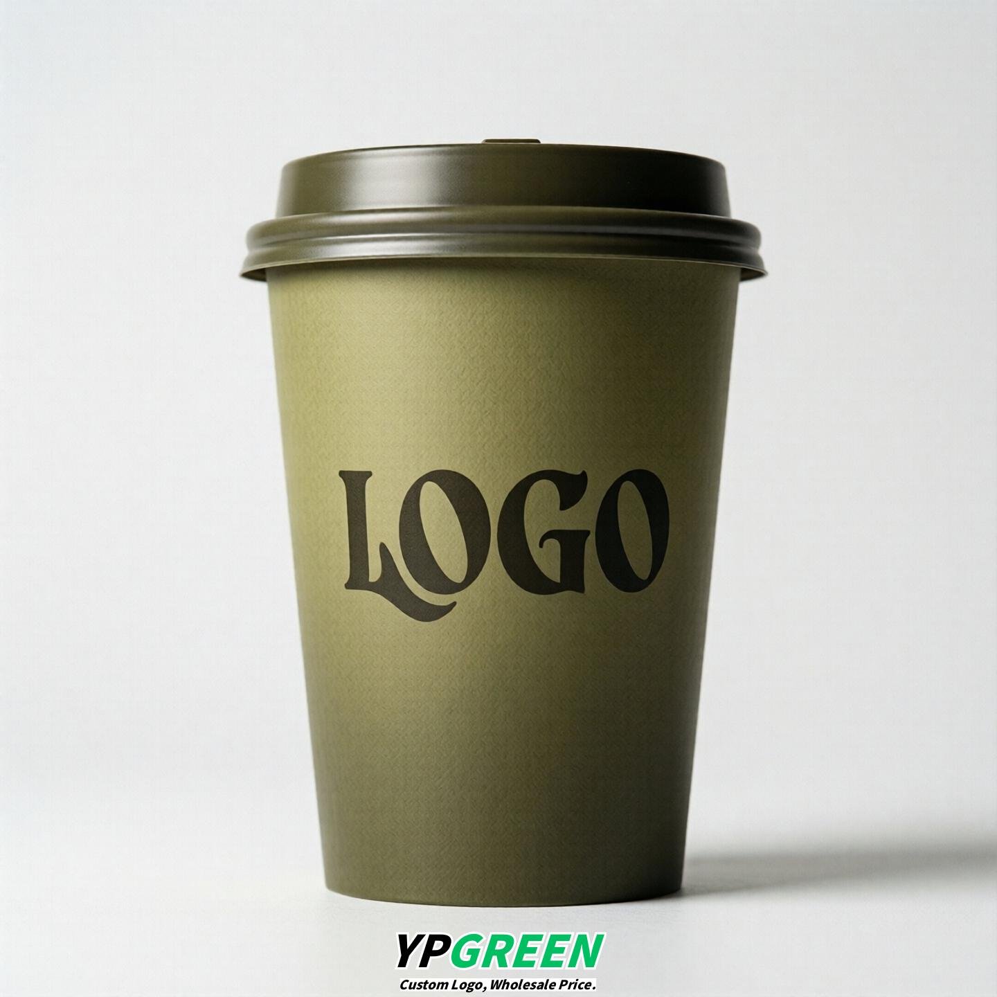 Olive Gradient Paper Cups 8oz/10oz/12oz/16oz/20oz/22oz