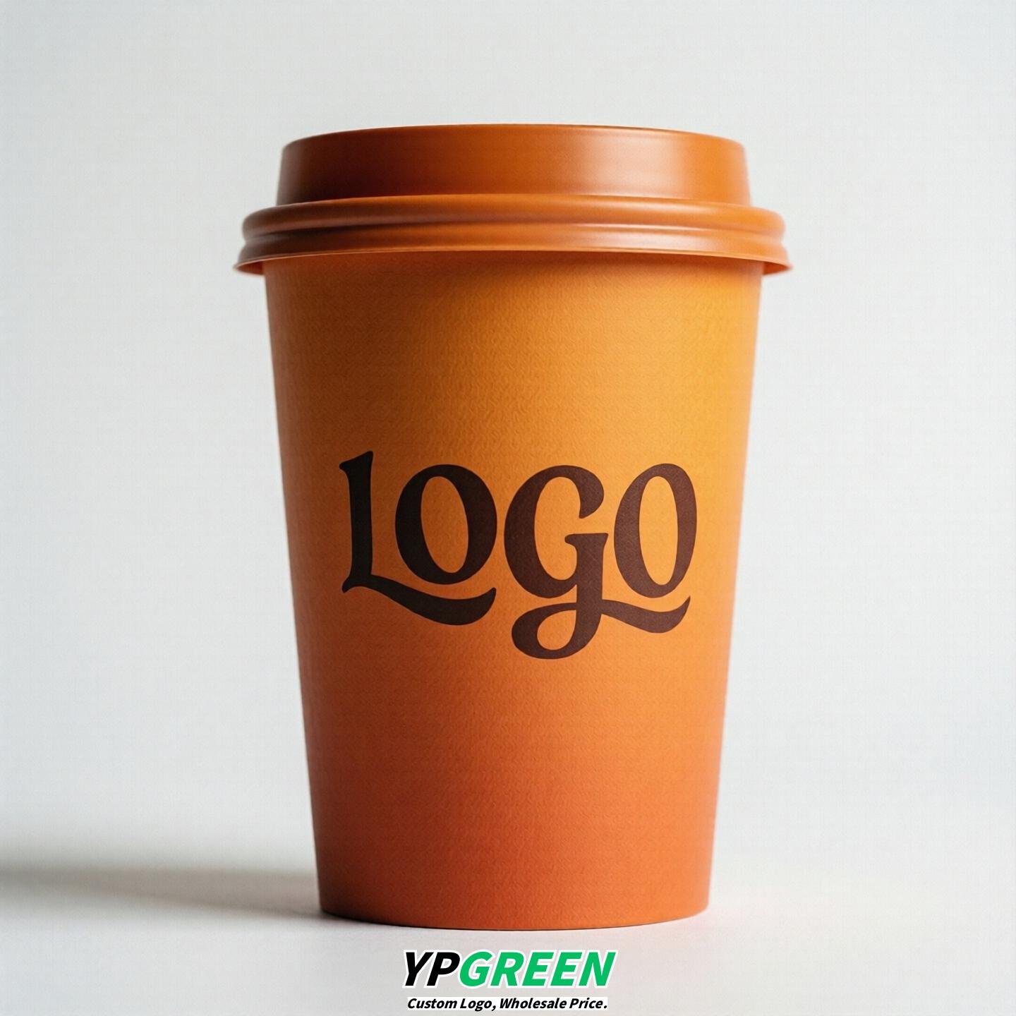 Orange Gradient Paper Cups 8oz/10oz/12oz/16oz/20oz/22oz