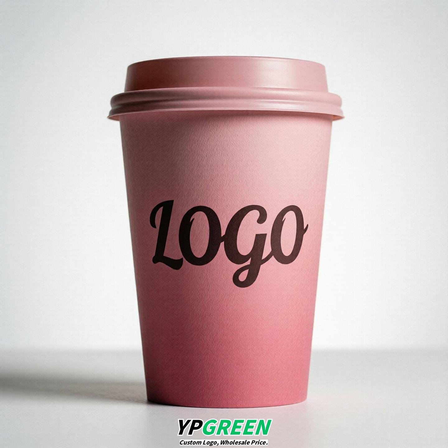 Pink Gradient Paper Cups 8oz/10oz/12oz/16oz/20oz/22oz