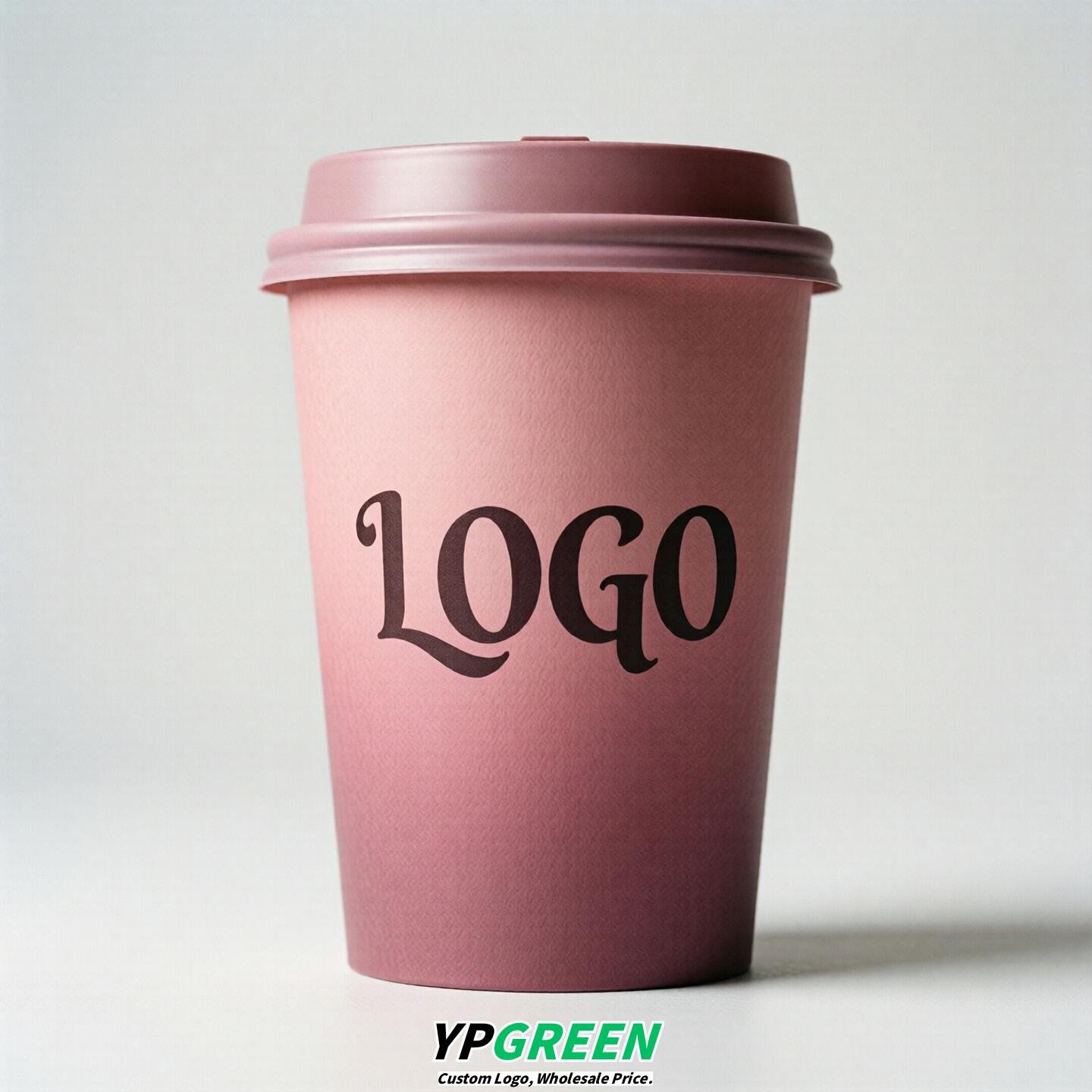 Pink Gradient Paper Cups 8oz/10oz/12oz/16oz/20oz/22oz
