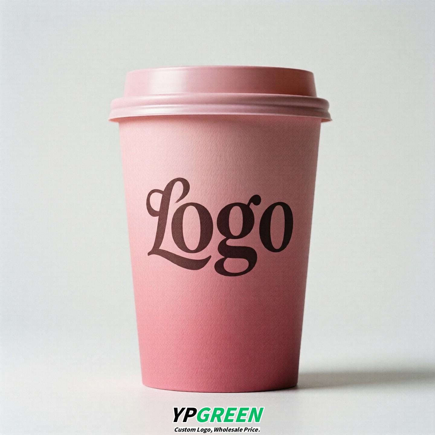 Pink Gradient Paper Cups 8oz/10oz/12oz/16oz/20oz/22oz