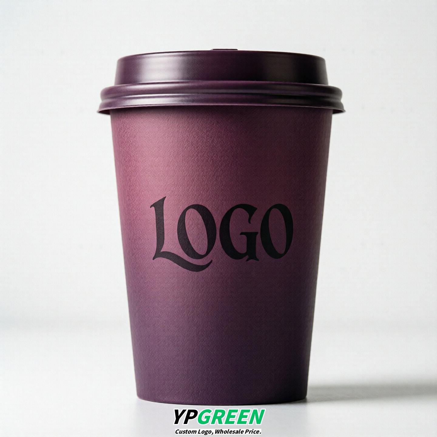 Plum Gradient Paper Cups 8oz/10oz/12oz/16oz/20oz/22oz