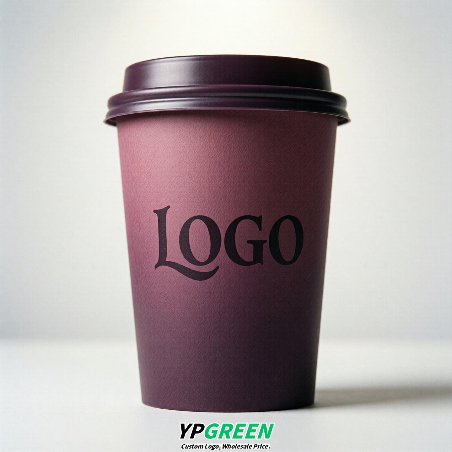 Plum Gradient Paper Cups 8oz/10oz/12oz/16oz/20oz/22oz