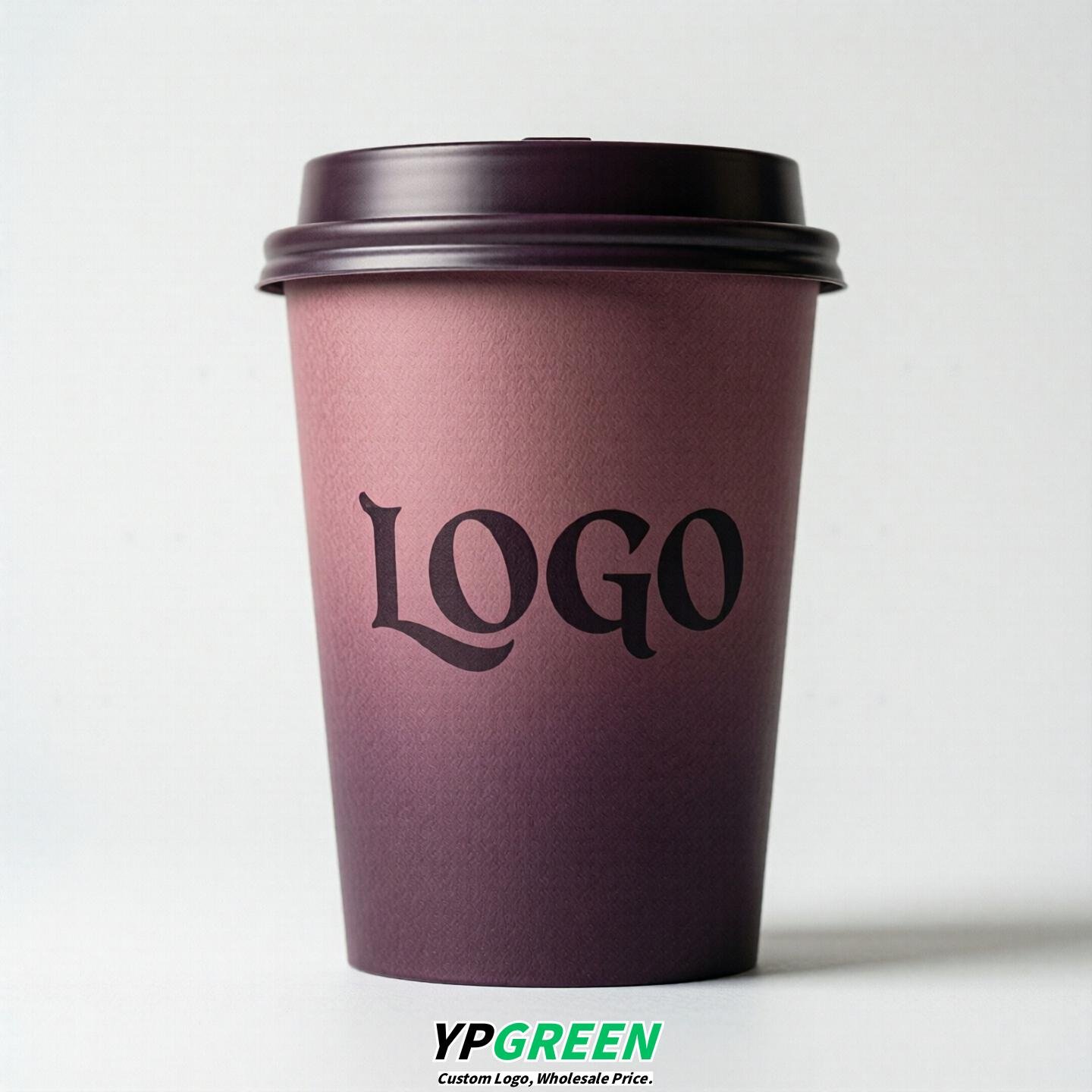 Plum Gradient Paper Cups 8oz/10oz/12oz/16oz/20oz/22oz