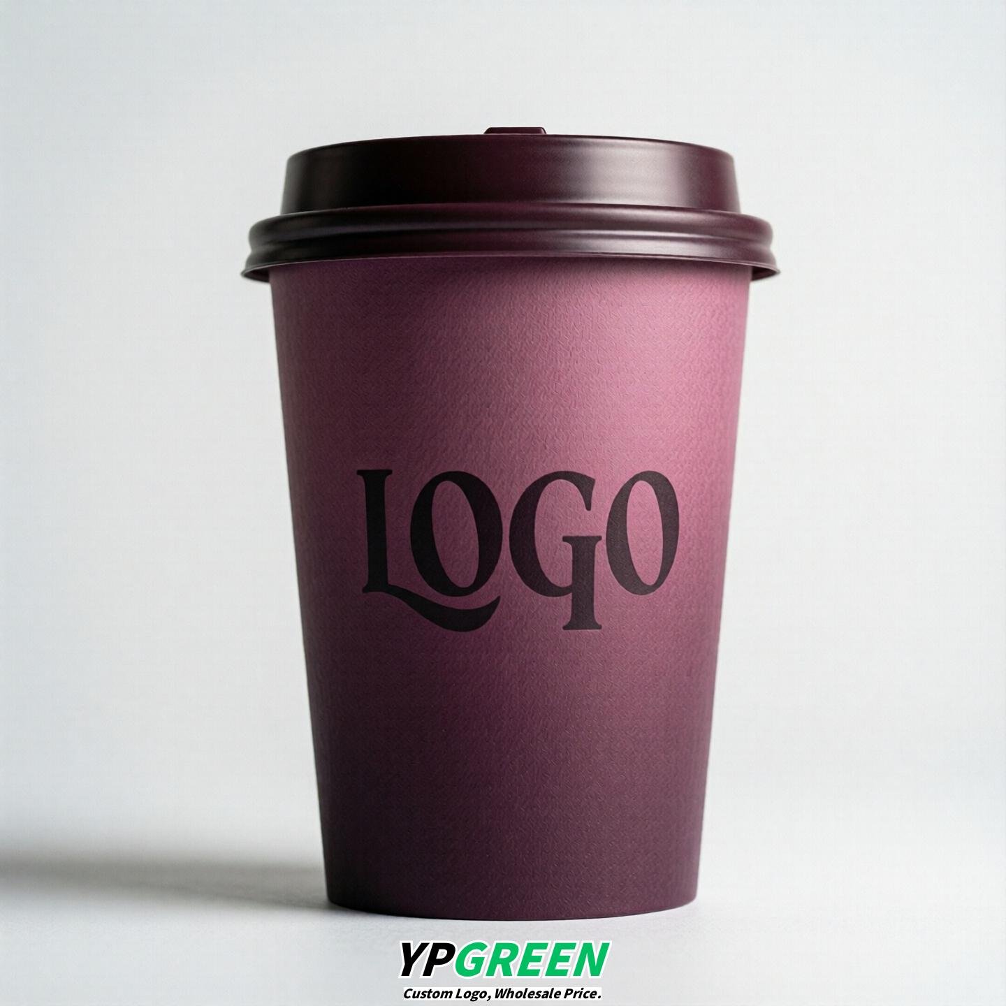 Plum Gradient Paper Cups 8oz/10oz/12oz/16oz/20oz/22oz