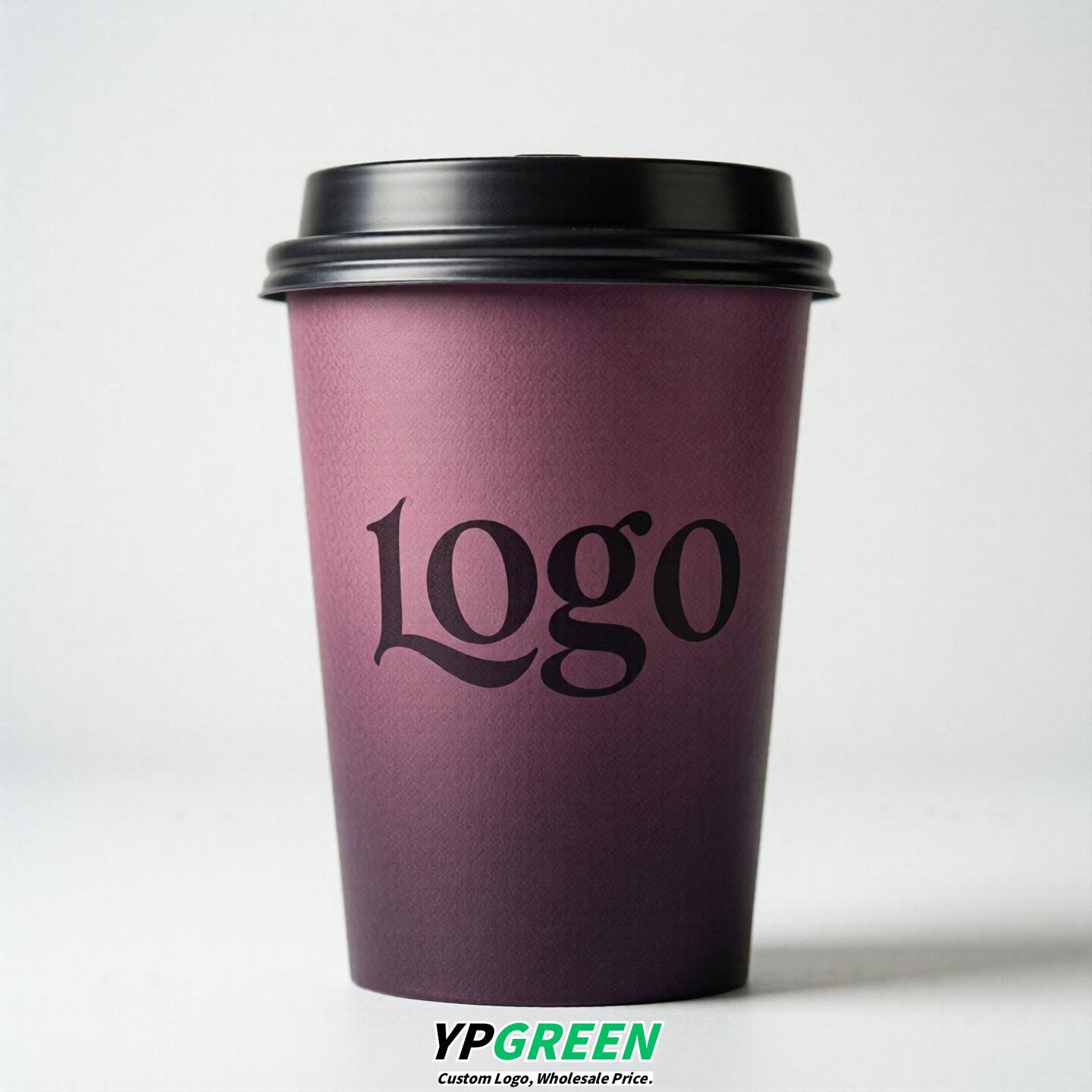 Plum Gradient Paper Cups 8oz/10oz/12oz/16oz/20oz/22oz