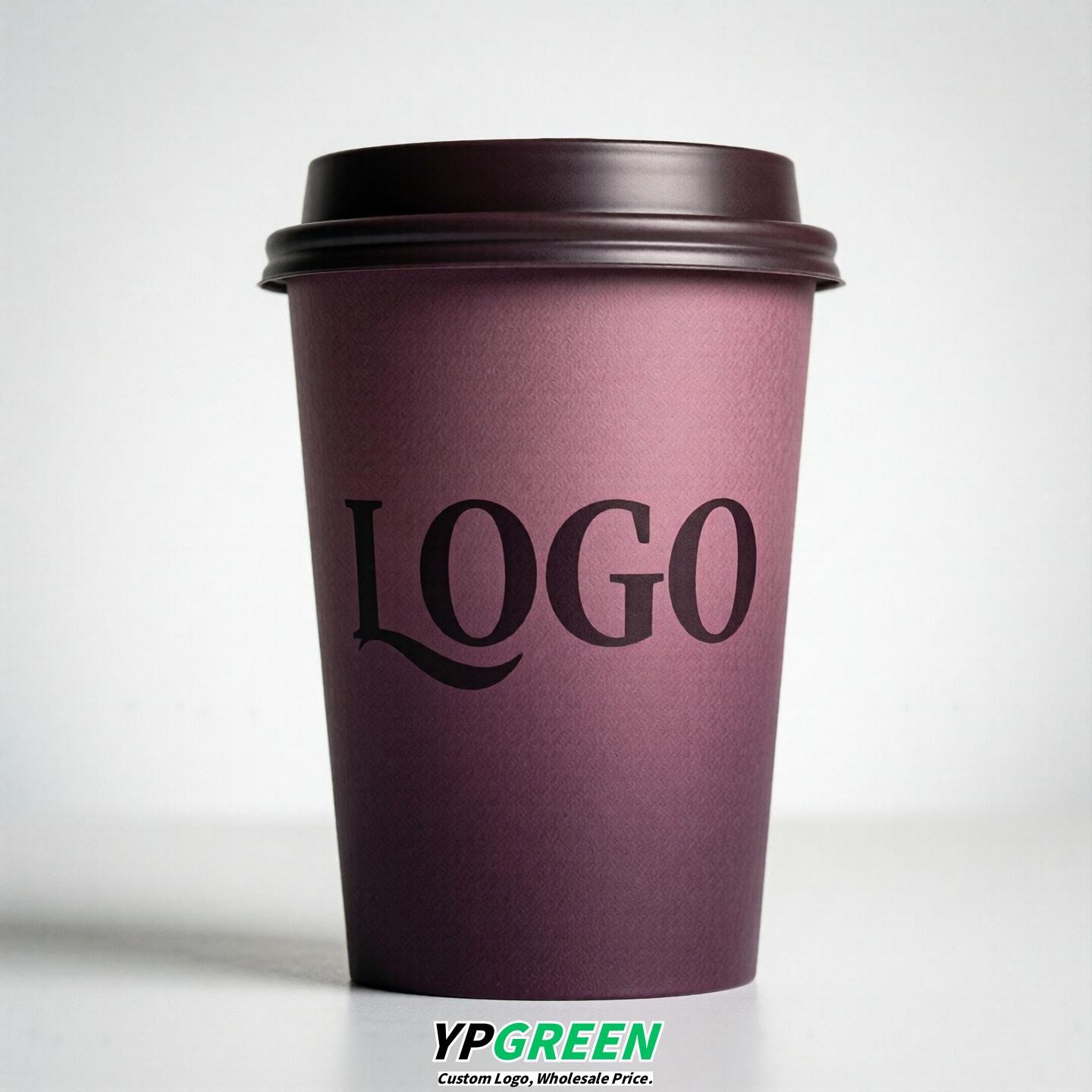 Plum Gradient Paper Cups 8oz/10oz/12oz/16oz/20oz/22oz