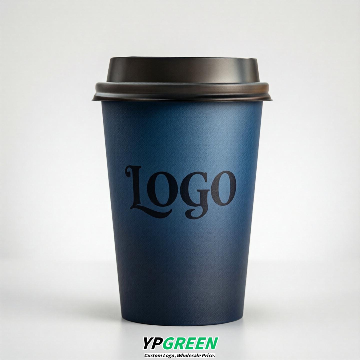 Prussian Blue Gradient Paper Cups 8oz/10oz/12oz/16oz/20oz/22oz