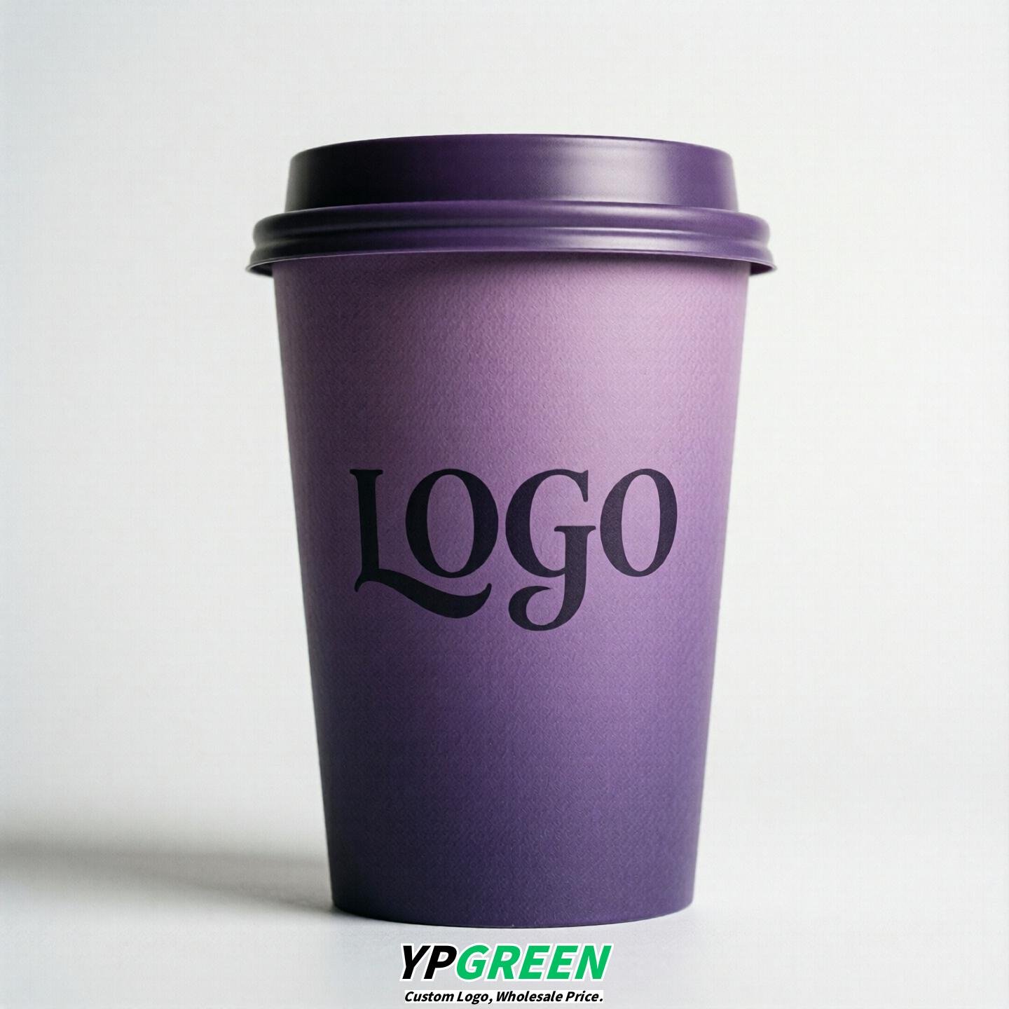 Purple Gradient Paper Cups 8oz/10oz/12oz/16oz/20oz/22oz