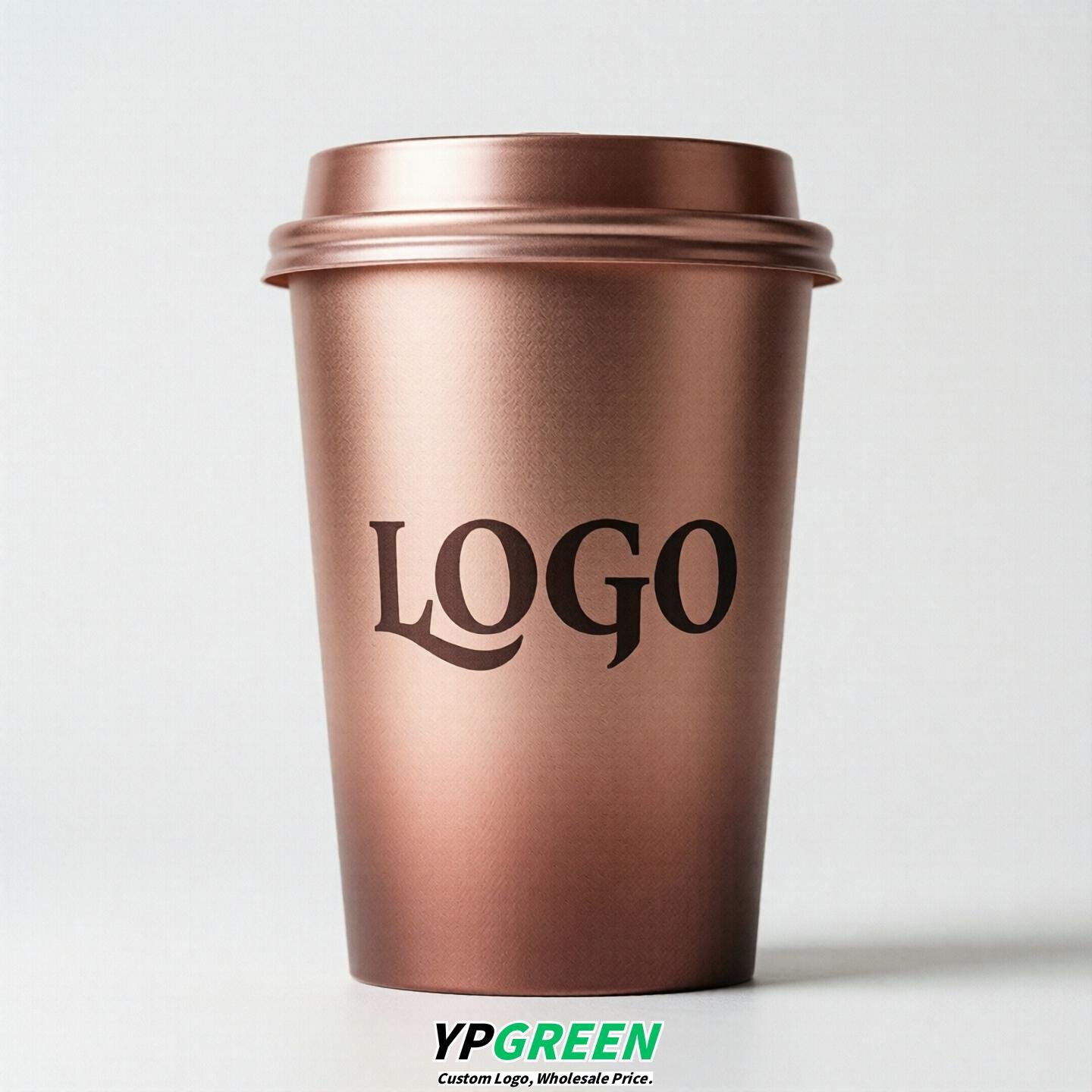 Rose Gold Gradient Paper Cups 8oz/10oz/12oz/16oz/20oz/22oz