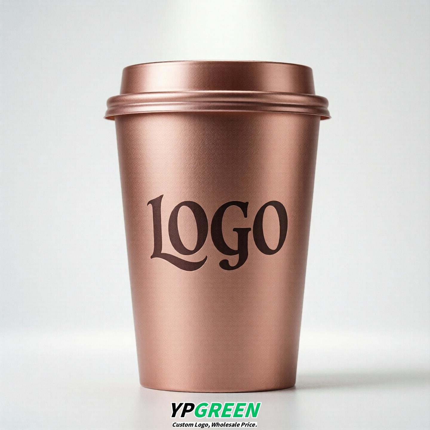 Rose Gold Gradient Paper Cups 8oz/10oz/12oz/16oz/20oz/22oz