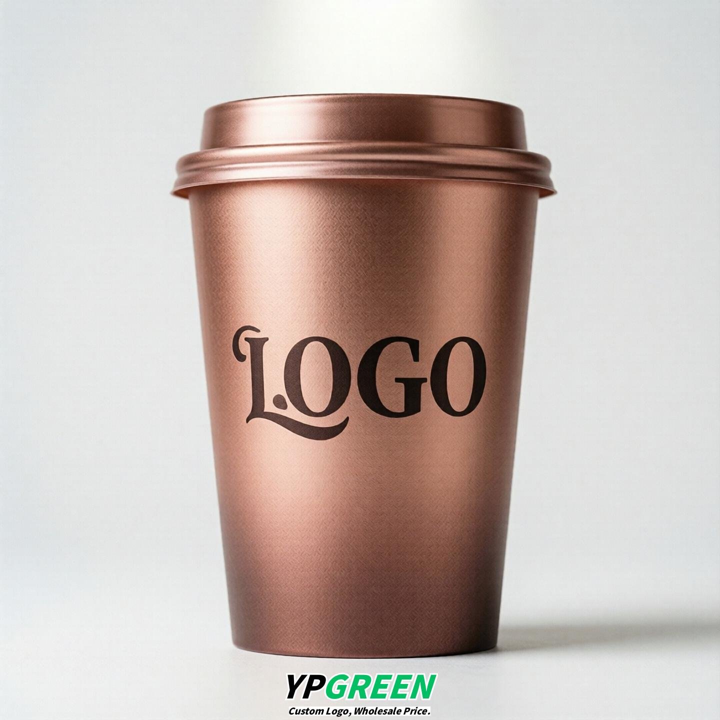 Rose Gold Gradient Paper Cups 8oz/10oz/12oz/16oz/20oz/22oz