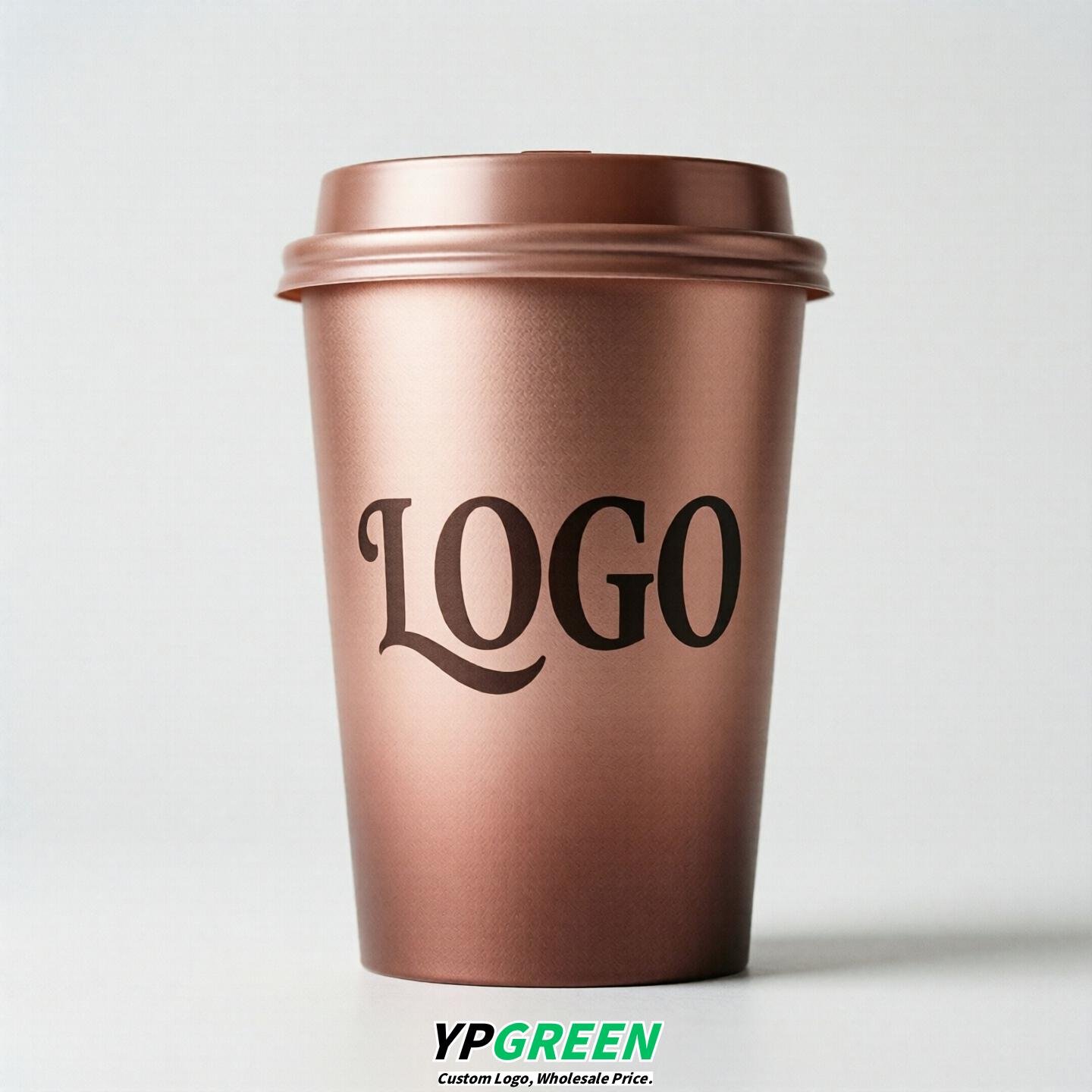 Rose Gold Gradient Paper Cups 8oz/10oz/12oz/16oz/20oz/22oz