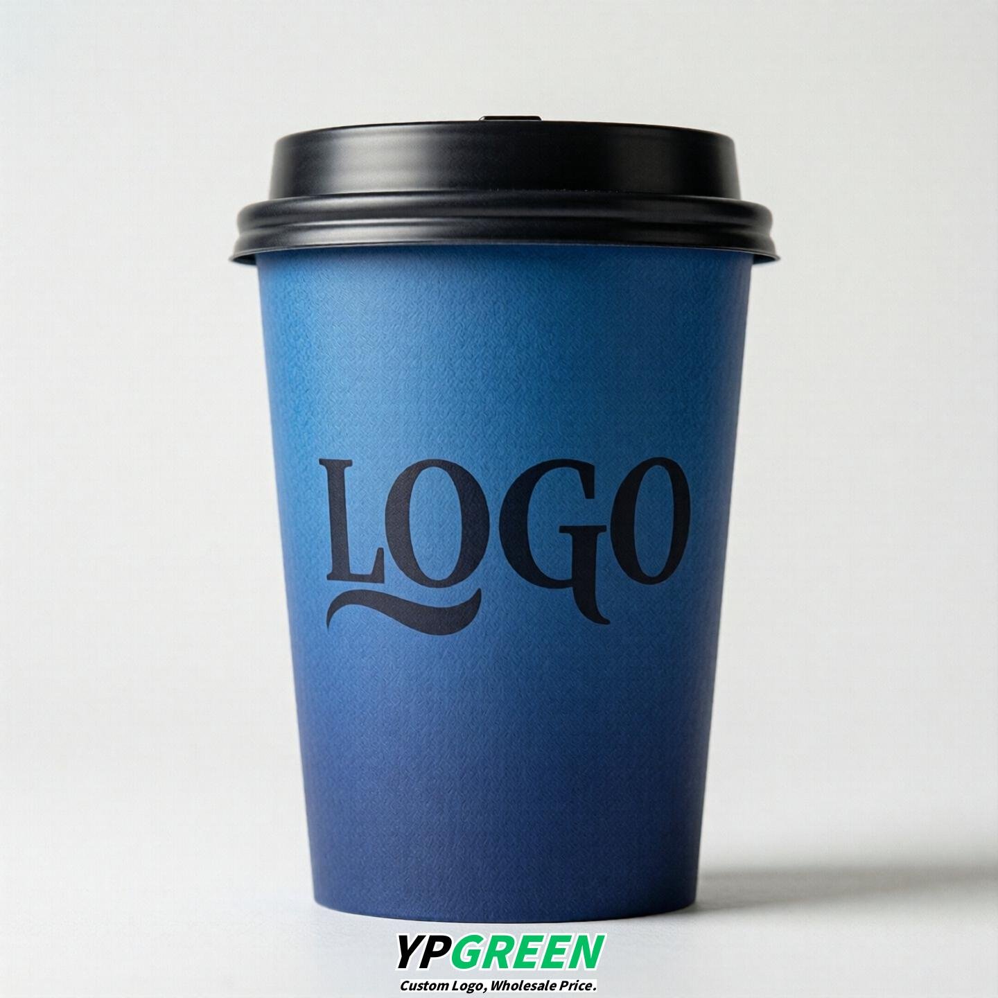 Royal Blue Gradient Paper Cups 8oz/10oz/12oz/16oz/20oz/22oz