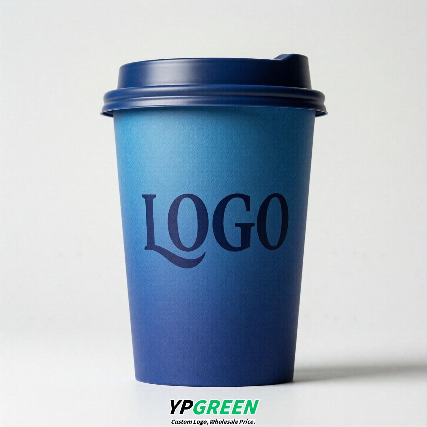Royal Blue Gradient Paper Cups 8oz/10oz/12oz/16oz/20oz/22oz